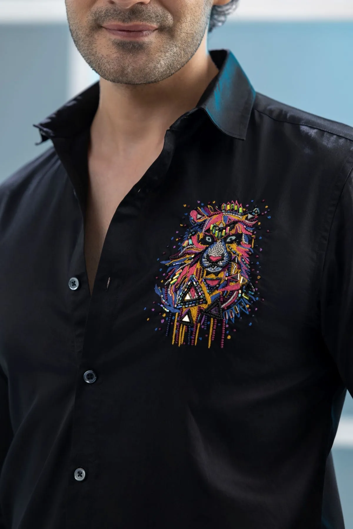 Lion Heart Shirt - Embroidered Shirts