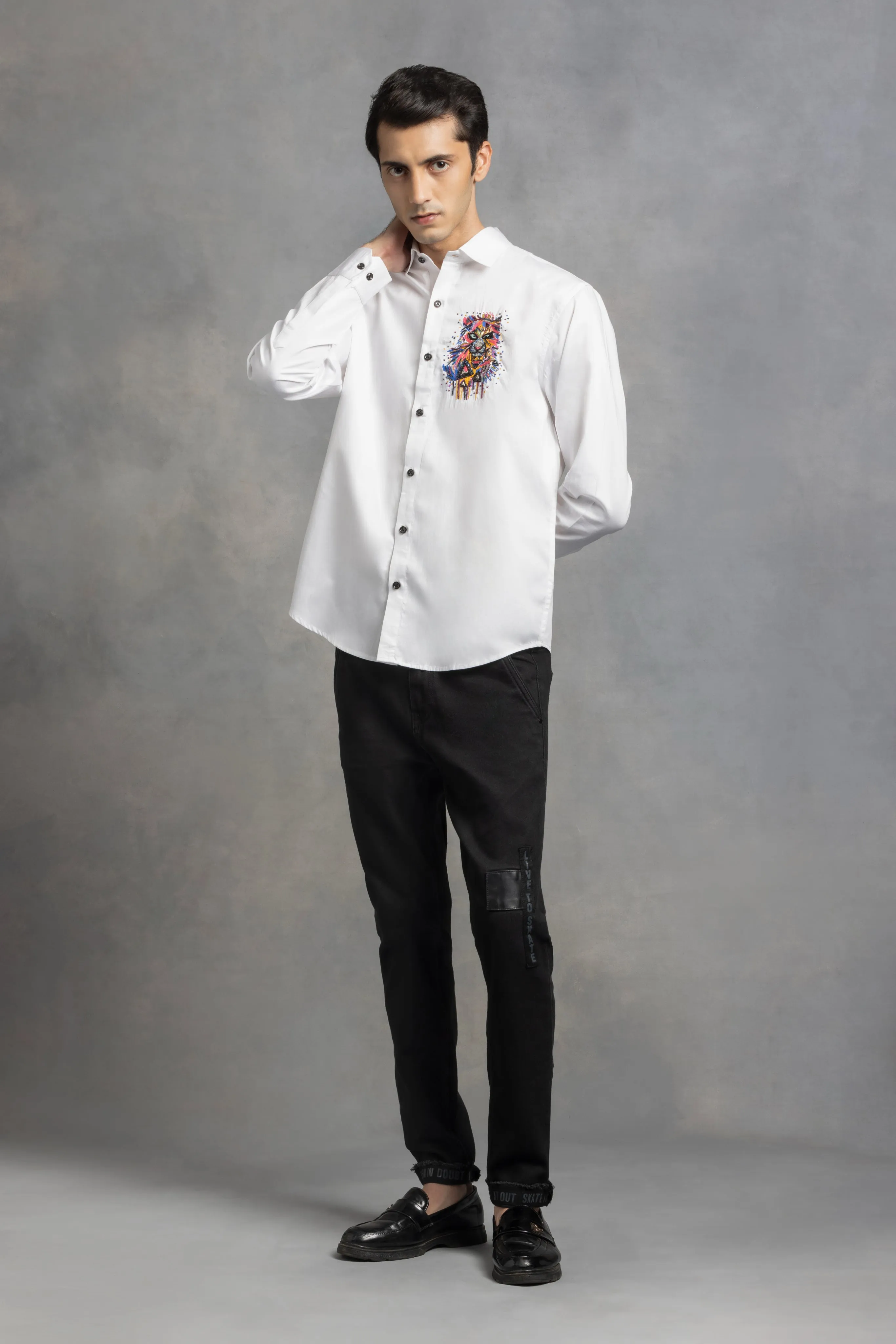 Lion Heart  Shirt - Embroidered Shirts