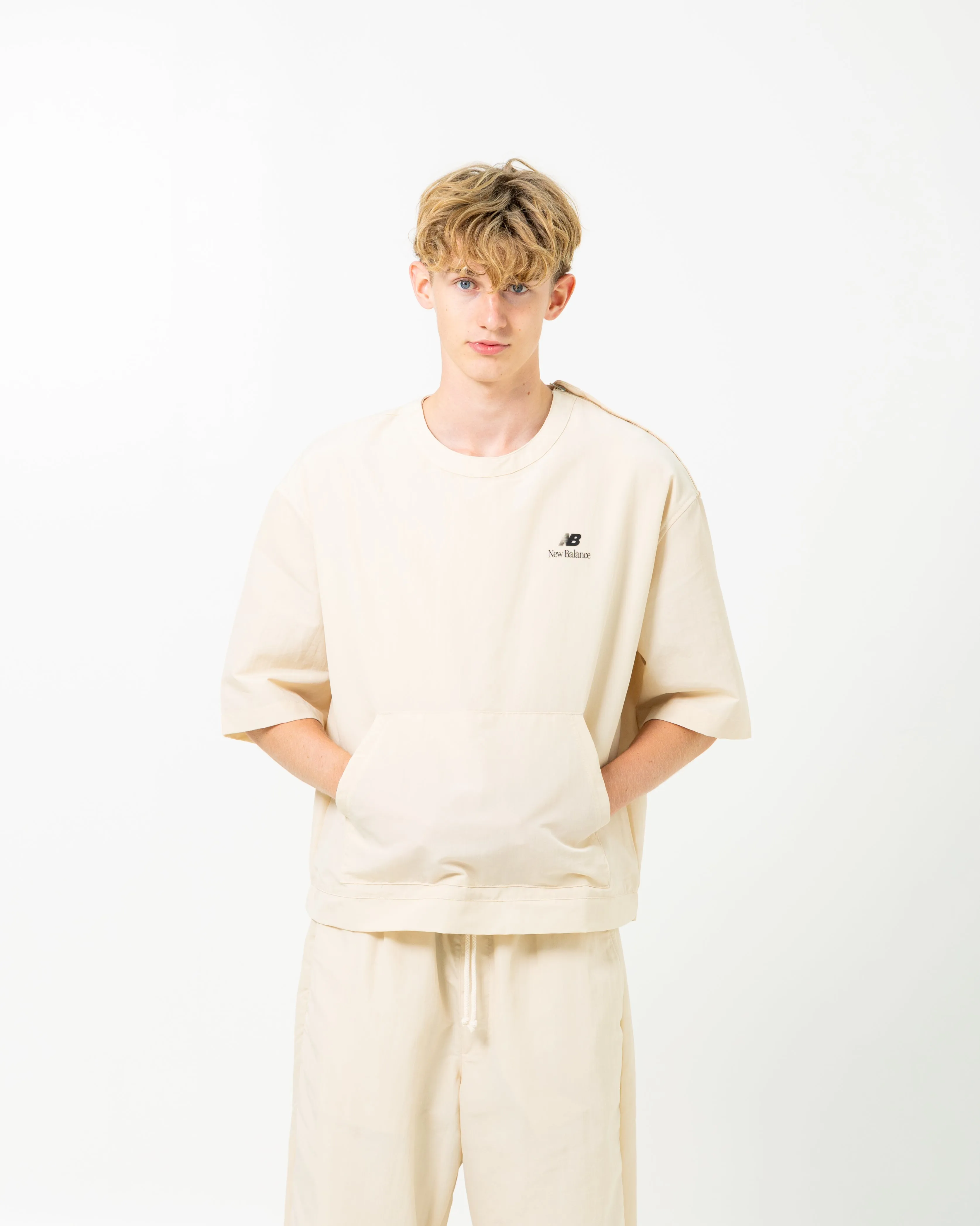 MADE in USA Woven Track Top | Sandstone