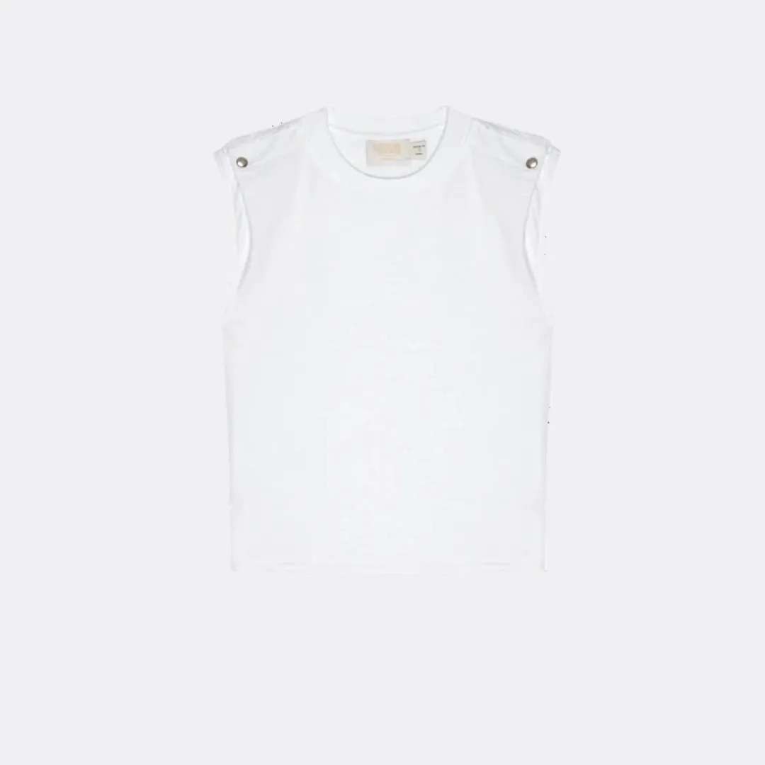 Marina Muscle Tee (Optic White)