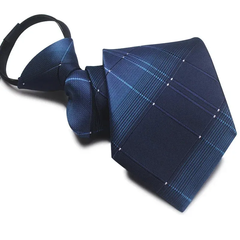 MC - Plaid Skinny Tie: 8cm, slim design, ideal accessory for business and wedding events