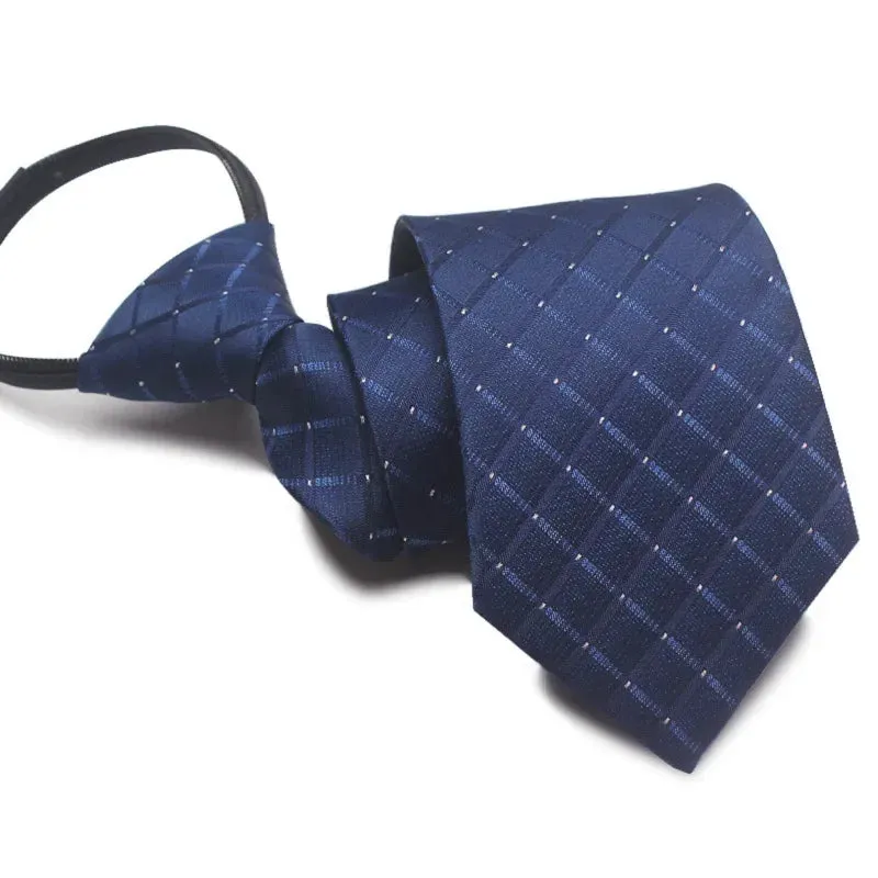MC - Plaid Skinny Tie: 8cm, slim design, ideal accessory for business and wedding events