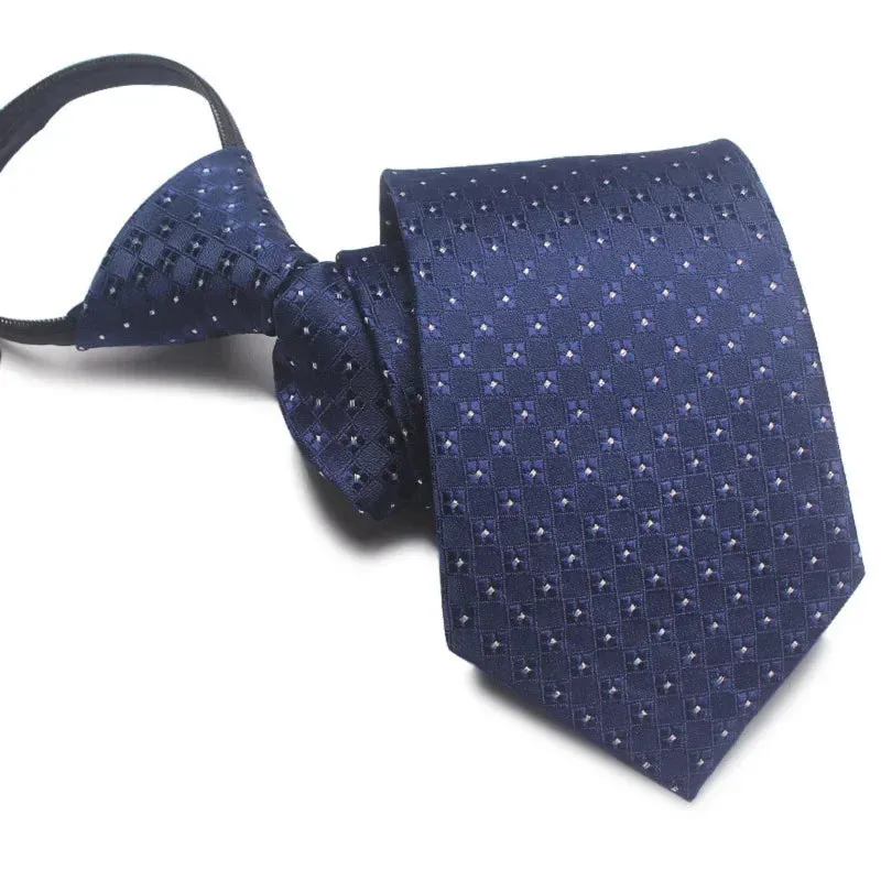 MC - Plaid Skinny Tie: 8cm, slim design, ideal accessory for business and wedding events