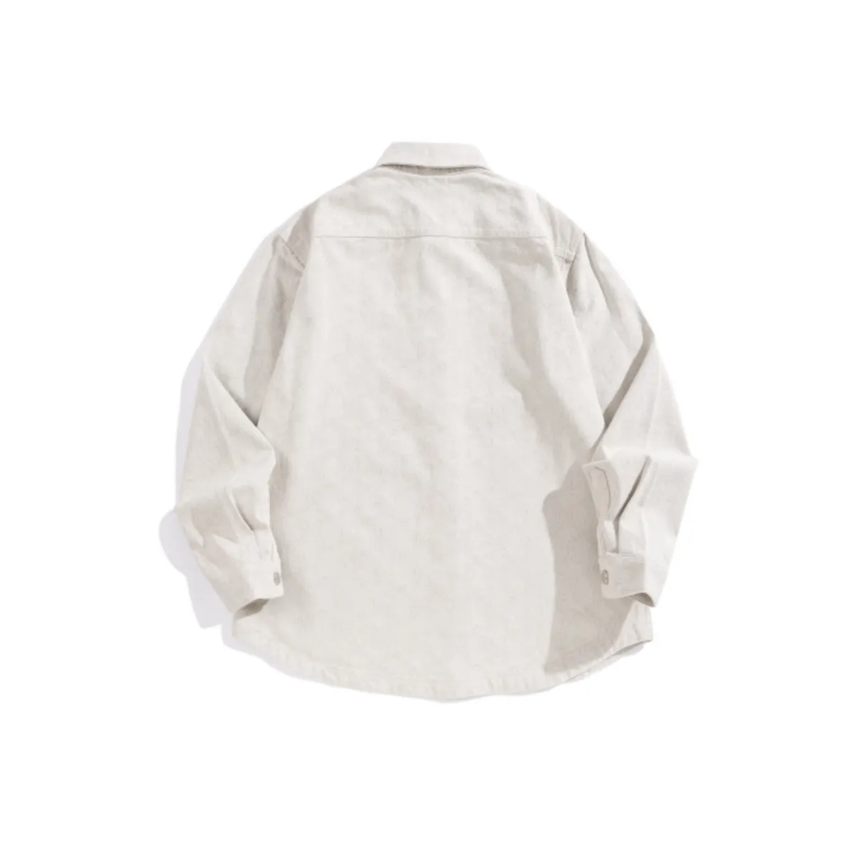 Men's Cotton Shirt with Subtle Jacquard Pattern