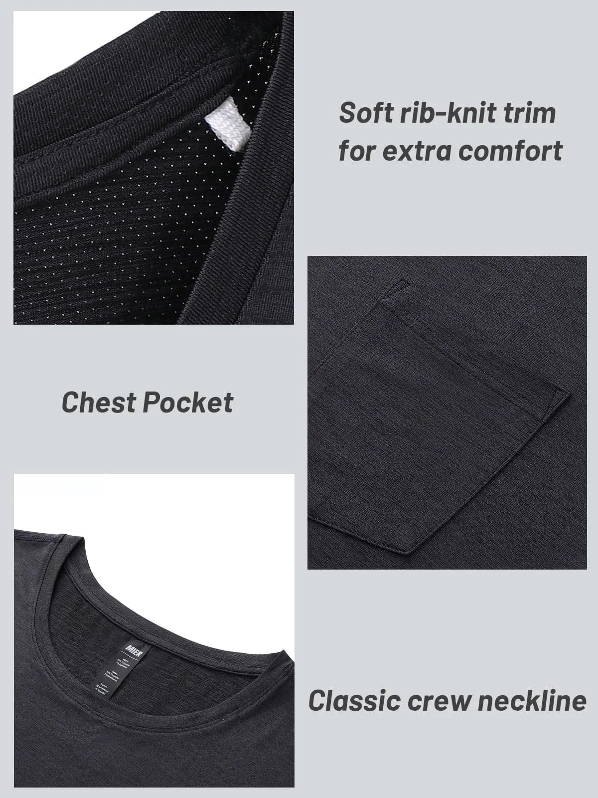 Men's Dry Fit Athletic T-Shirt with Pocket