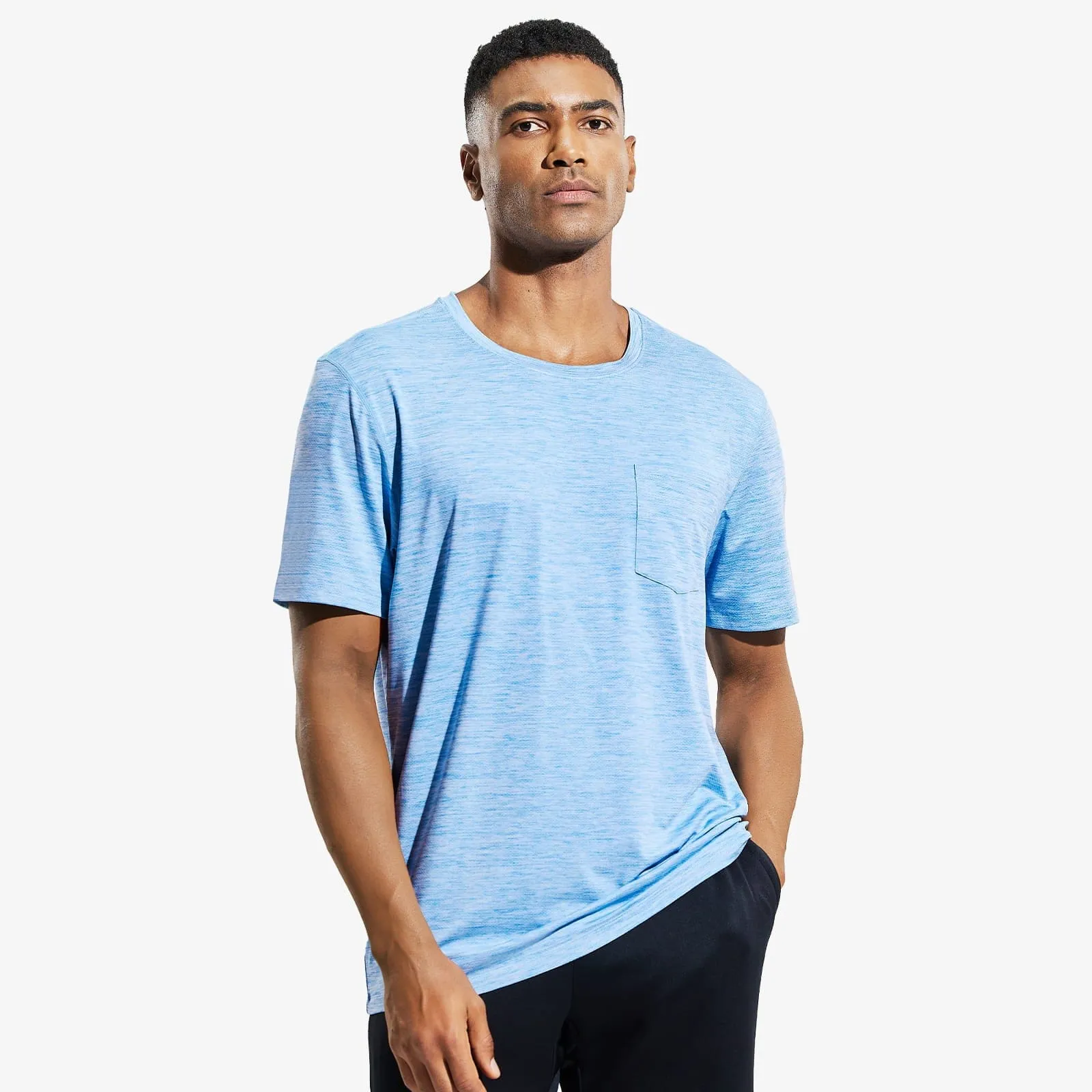 Men's Dry Fit Athletic T-Shirt with Pocket