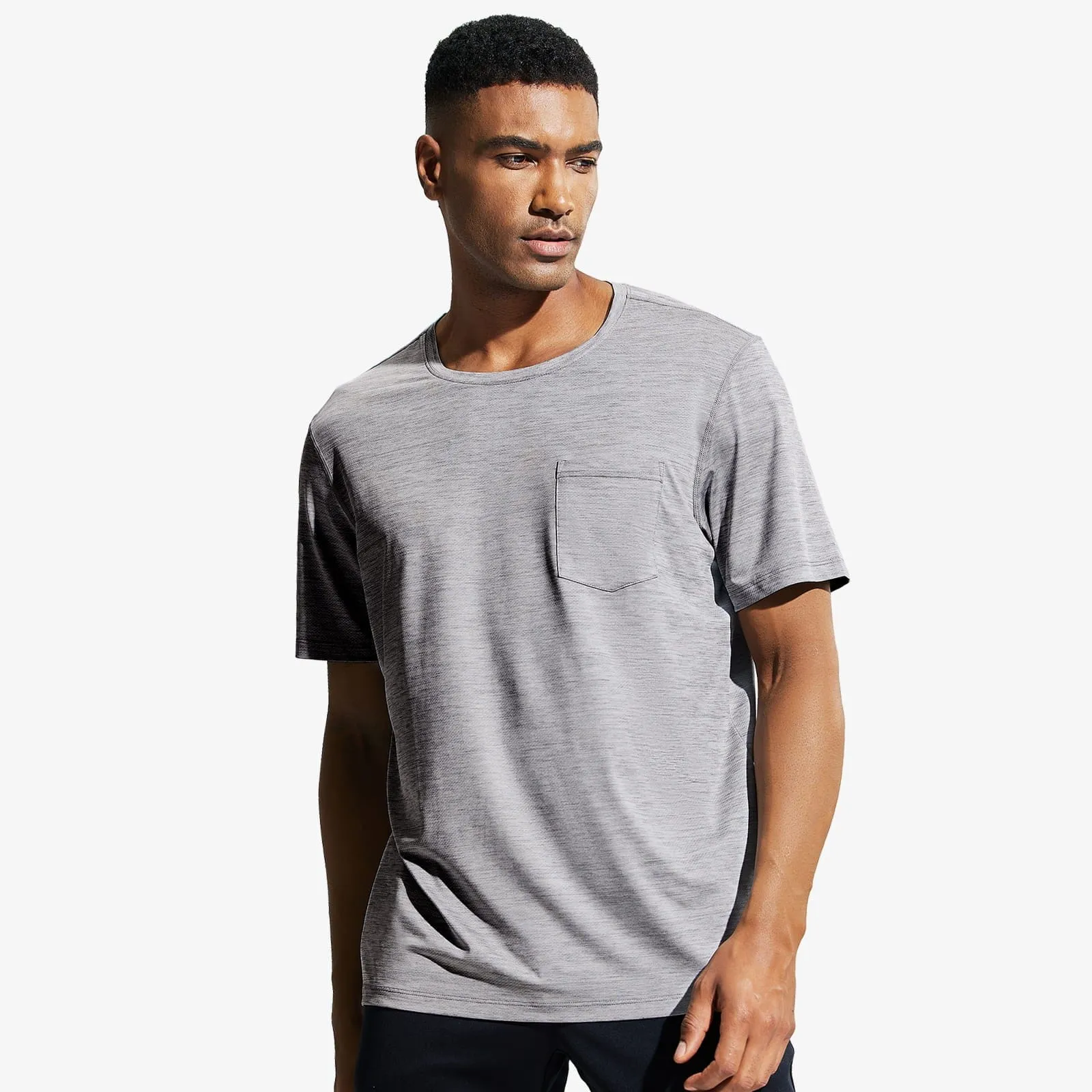 Men's Dry Fit Athletic T-Shirt with Pocket