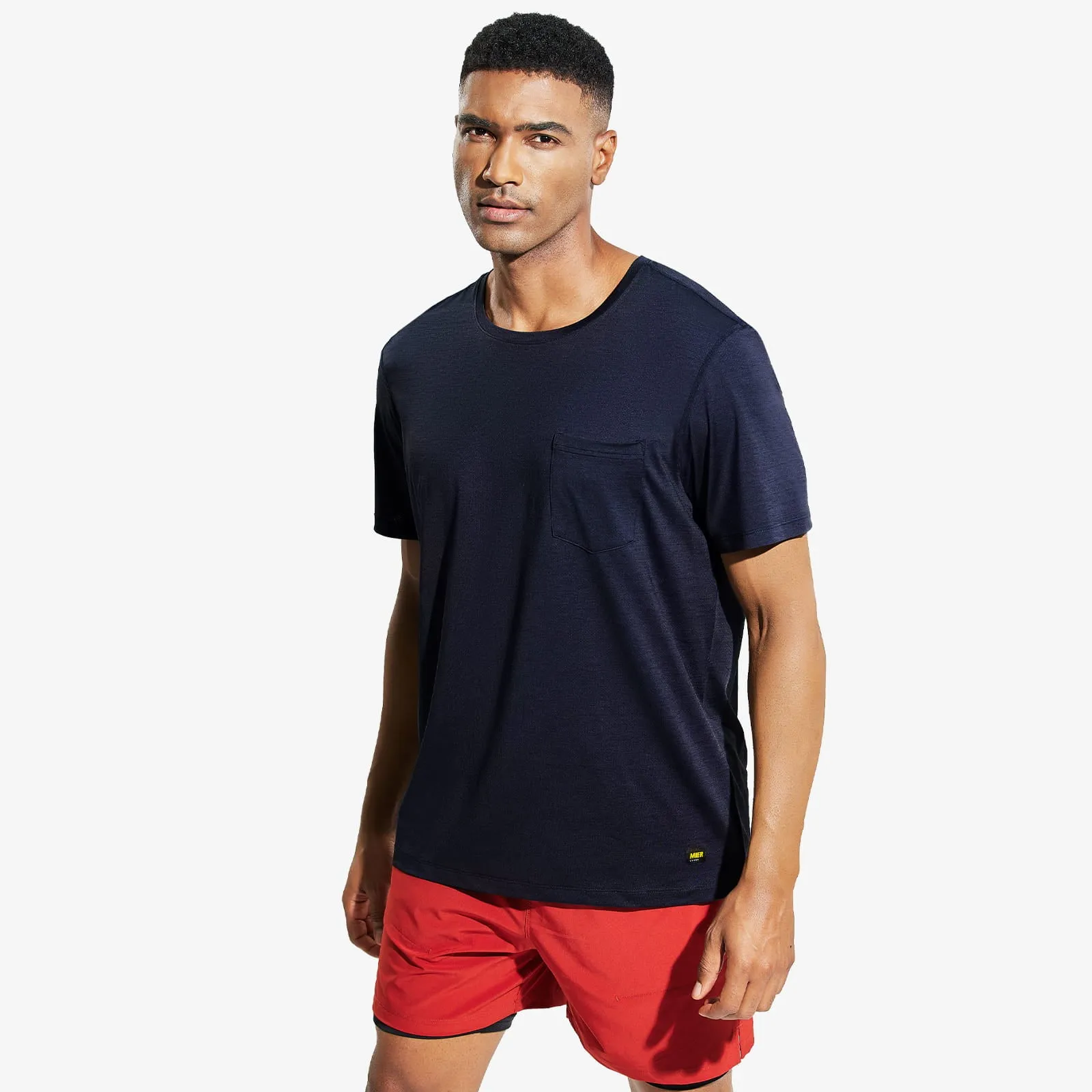 Men's Dry Fit Athletic T-Shirt with Pocket