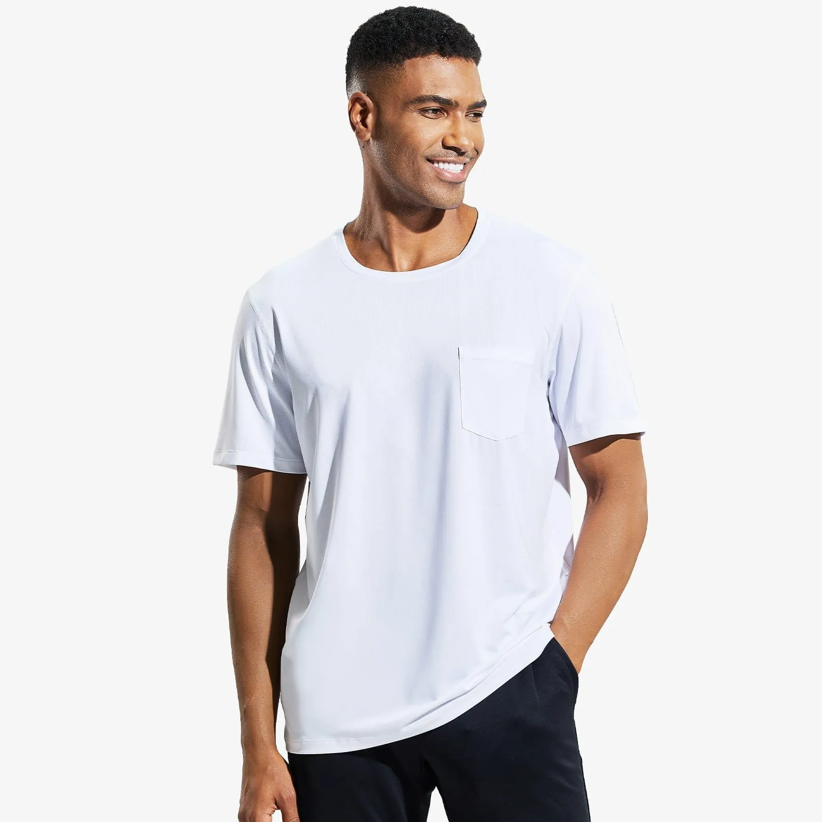 Men's Dry Fit Athletic T-Shirt with Pocket