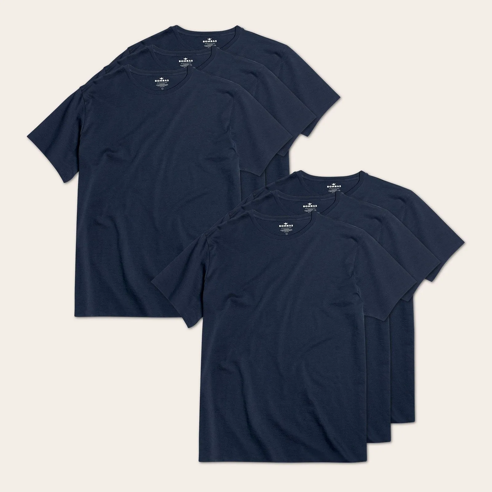 Men's Pima Cotton Crew Neck T-Shirt 6-Pack