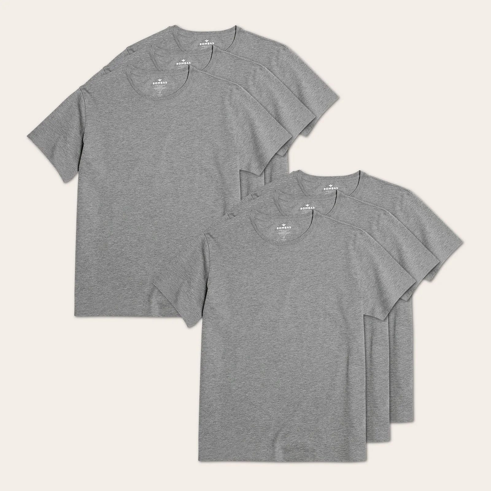 Men's Pima Cotton Crew Neck T-Shirt 6-Pack