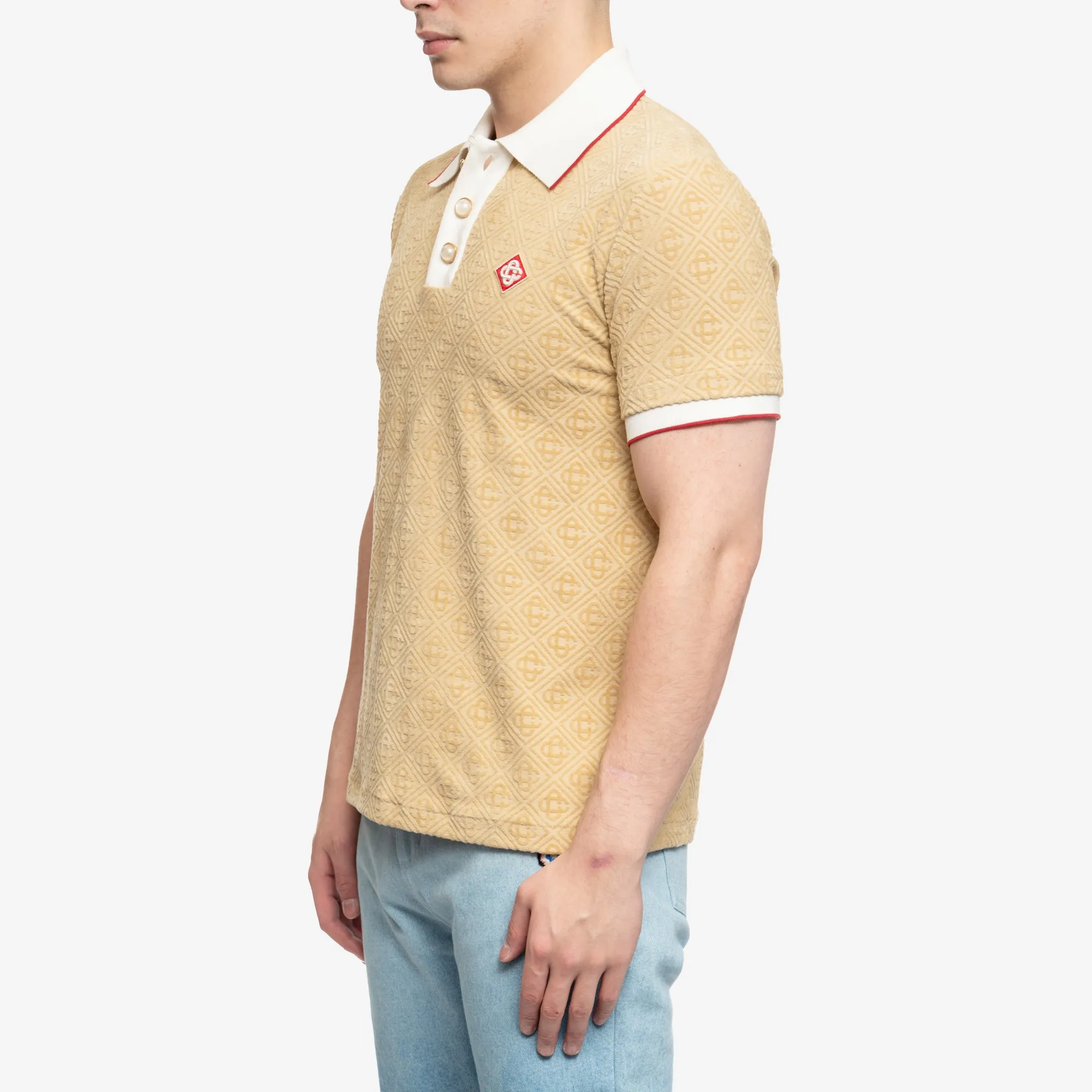 Monogram Velour Polo