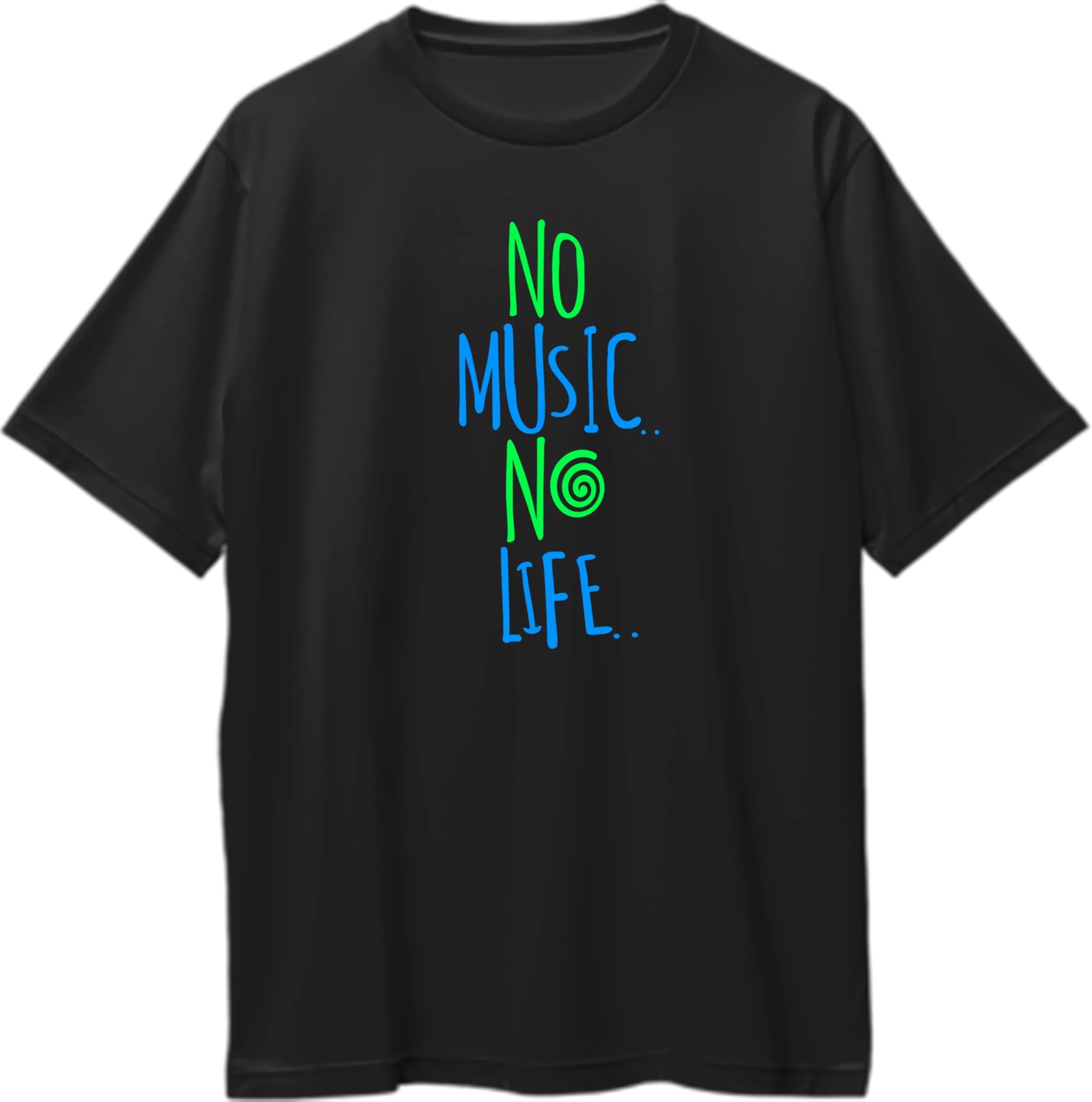 No Music No Life Oversized Unisex T-Shirts