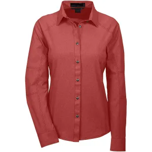 North End Women's Rust Excursion Utility Two-Tone Performance Shirt