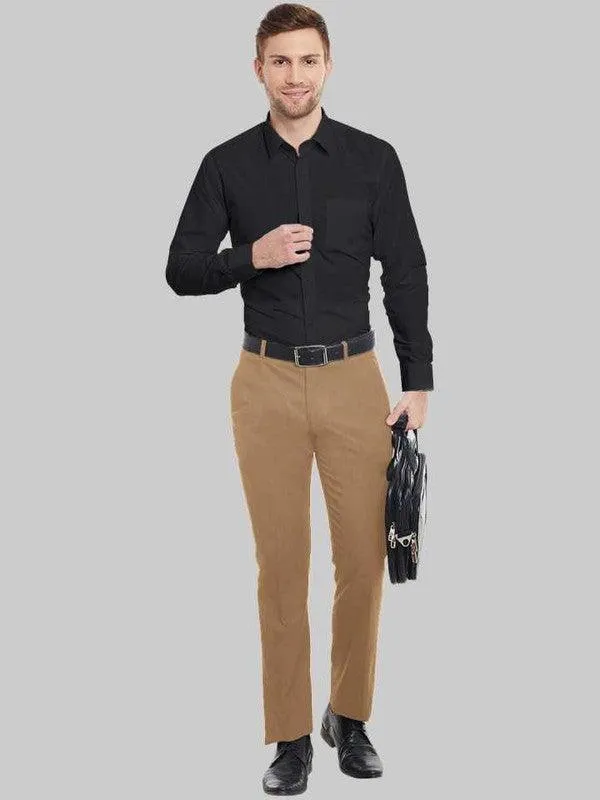 Plain black formal shirt