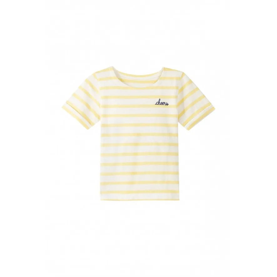 "Cheers" Sailor Tee (Off White   Vanilla)