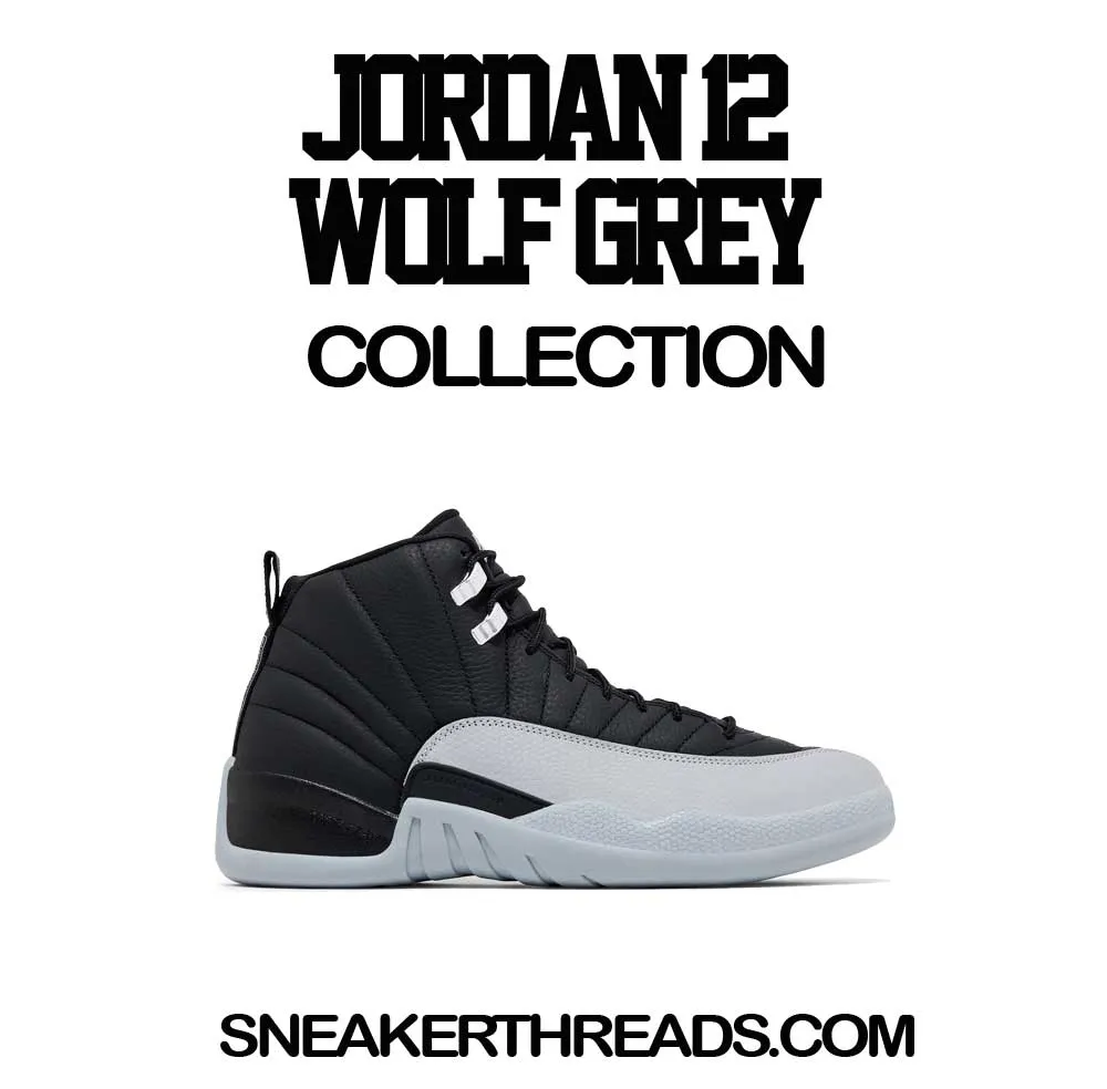 Retro 12 Wolf Grey Social Distance Shirt