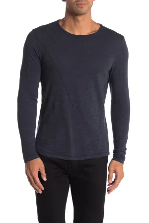 ROBERT BARAKETT Meadowbrook Crew Long Sleeve Slub T-Shirt