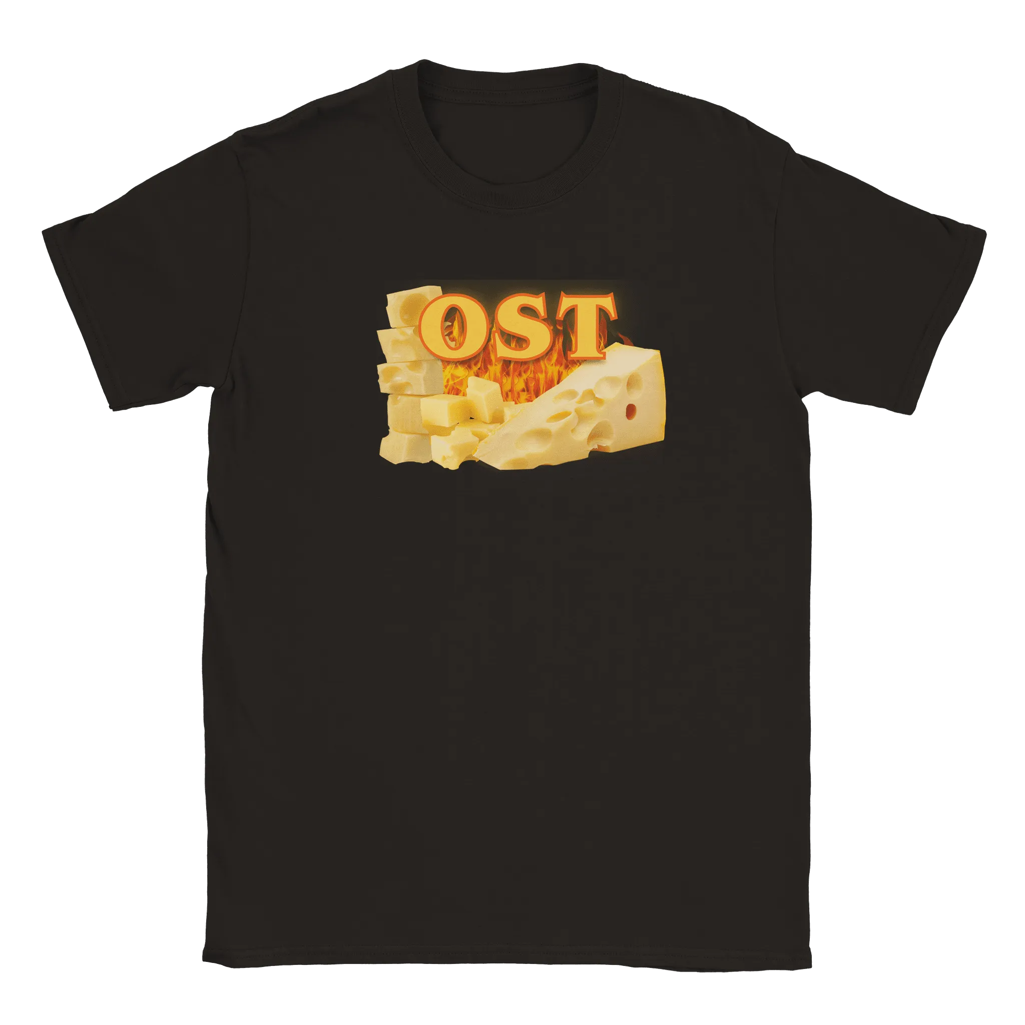 Rory – Unisex Cheese Print T-Shirt