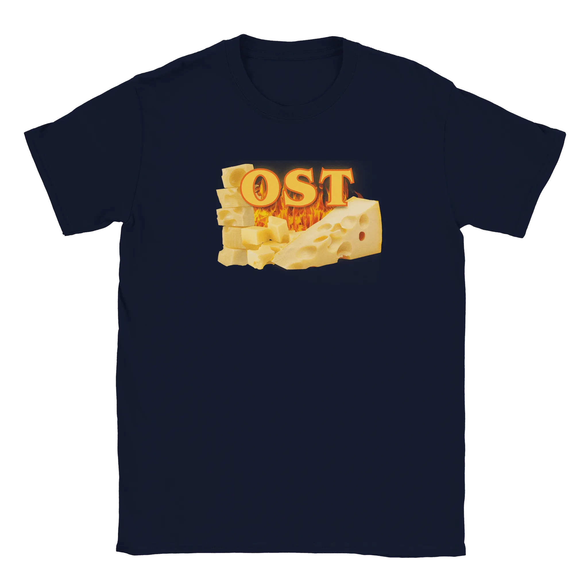 Rory – Unisex Cheese Print T-Shirt