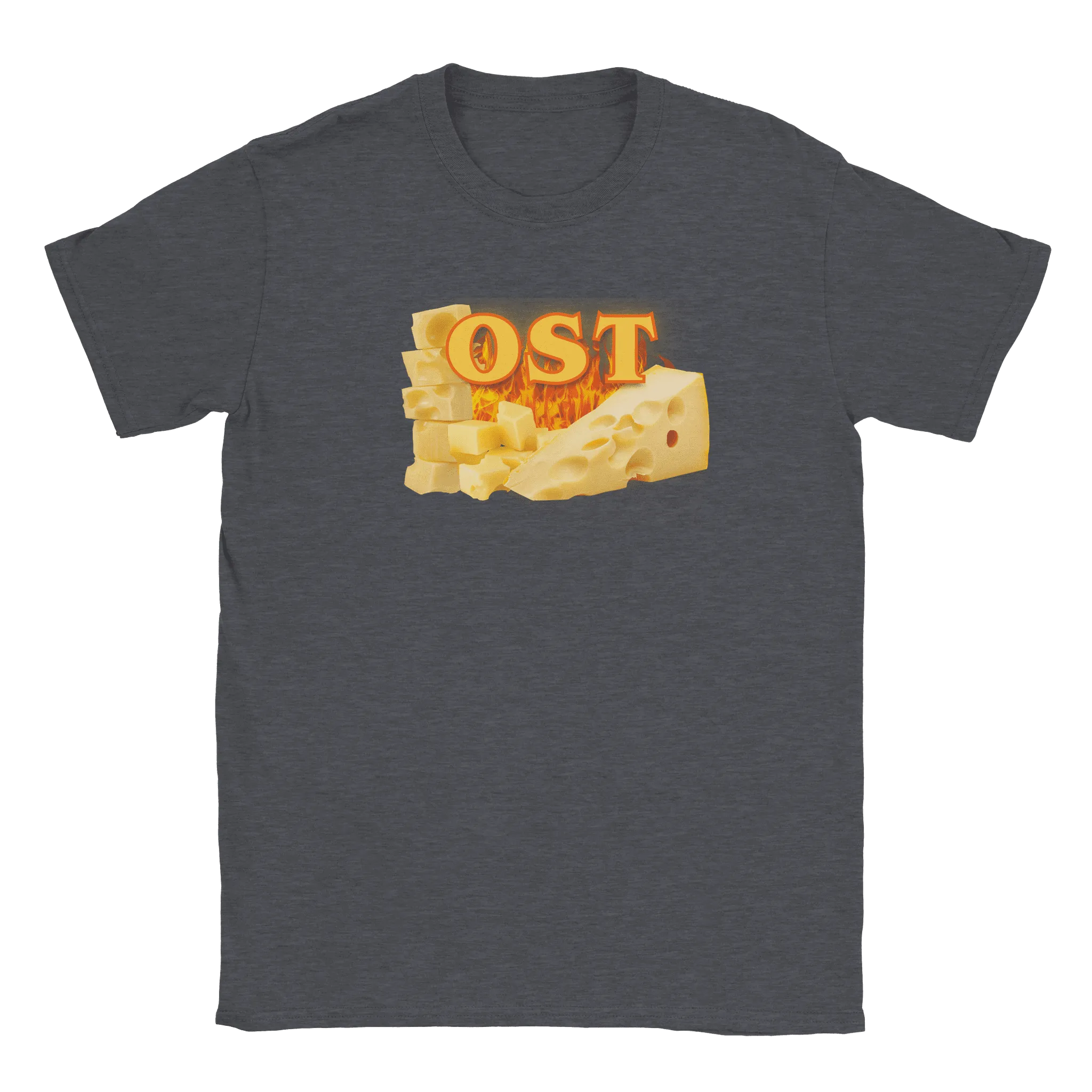Rory – Unisex Cheese Print T-Shirt