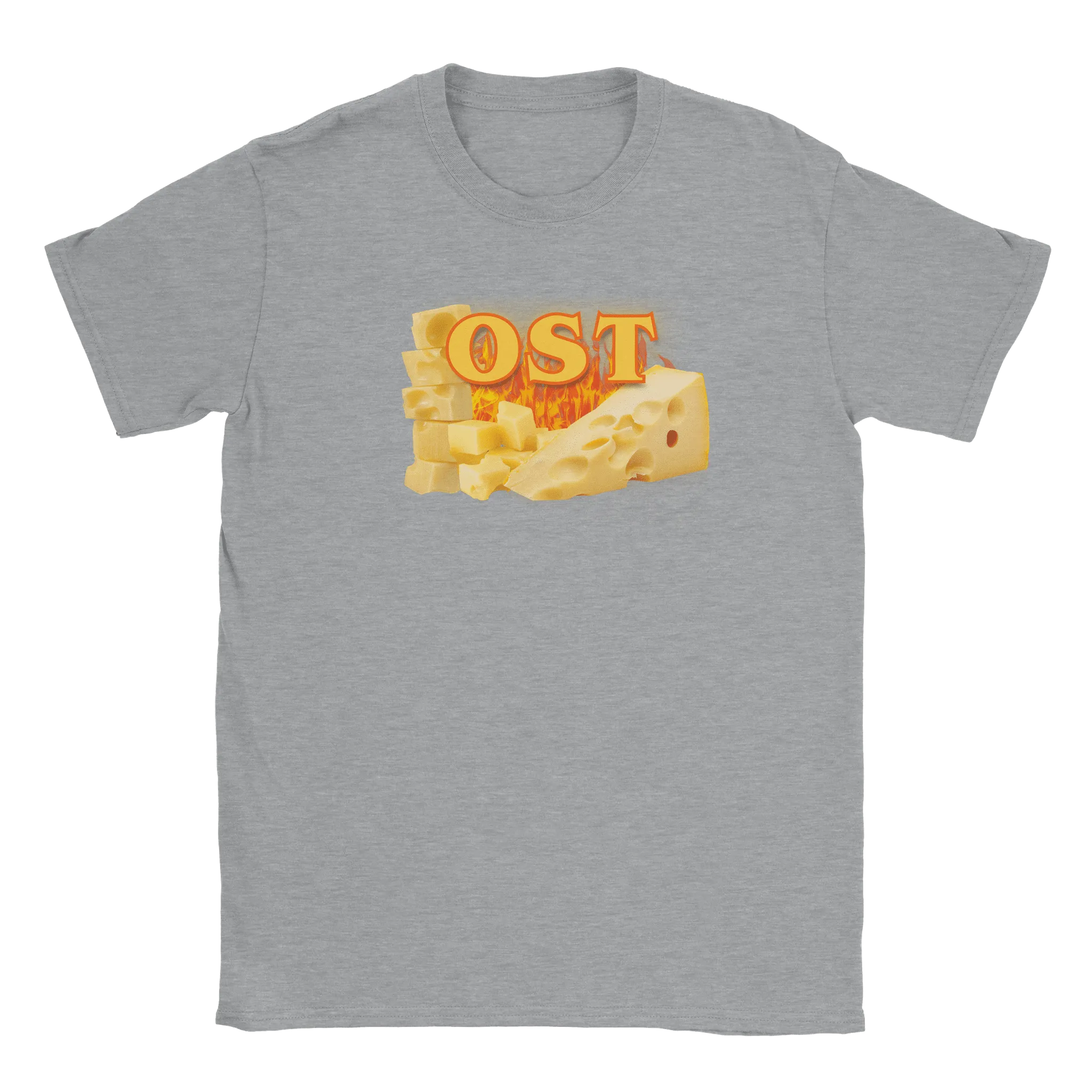 Rory – Unisex Cheese Print T-Shirt