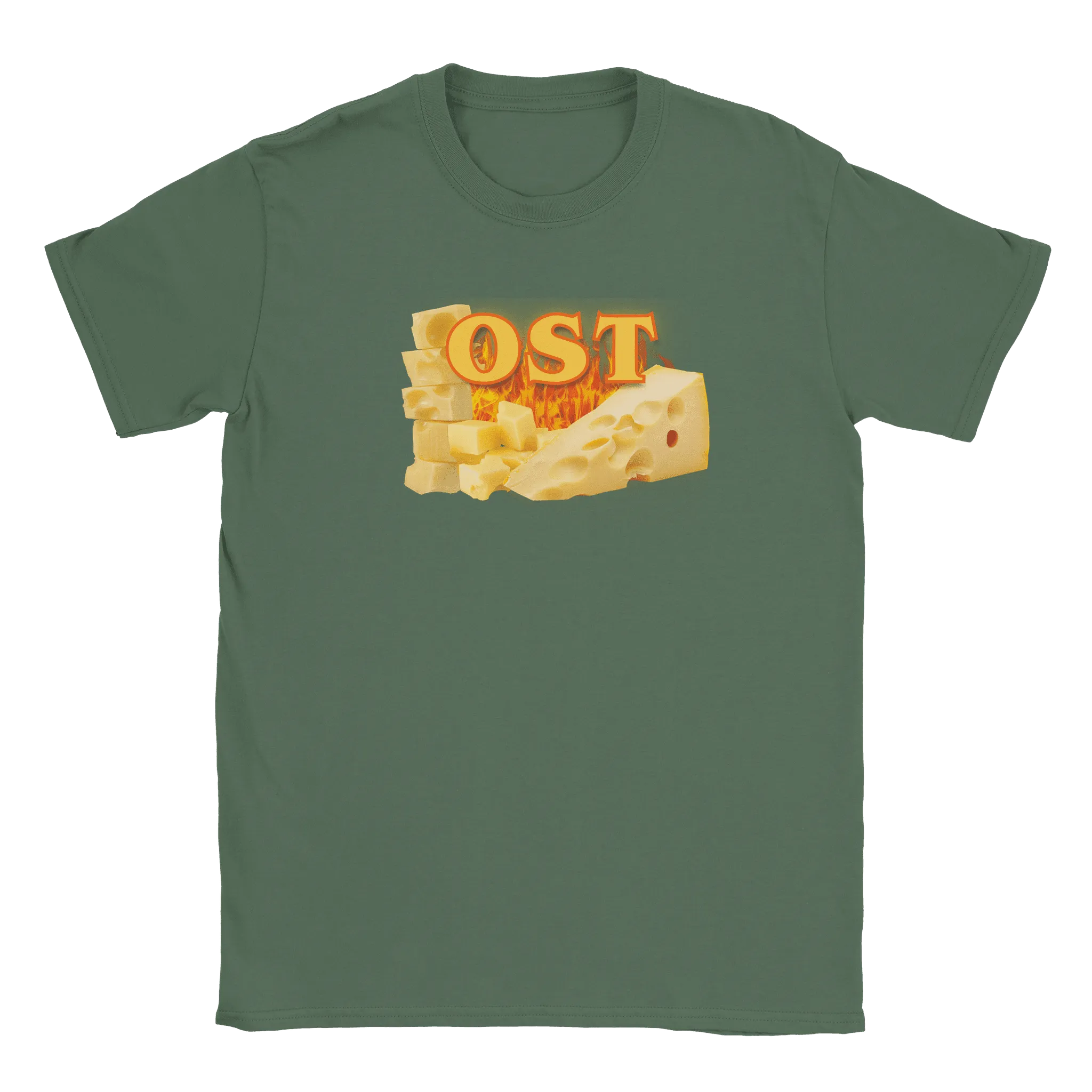 Rory – Unisex Cheese Print T-Shirt