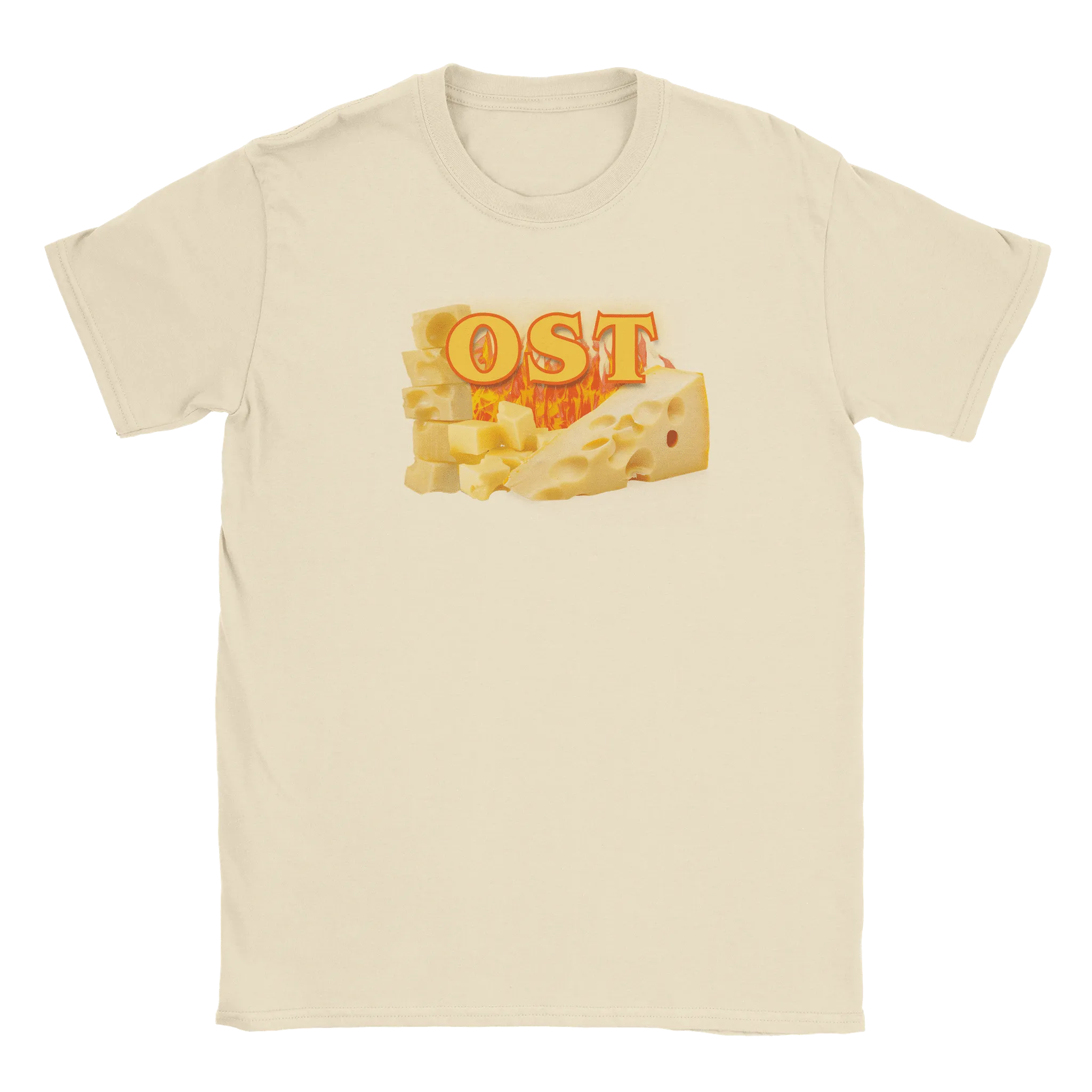 Rory – Unisex Cheese Print T-Shirt