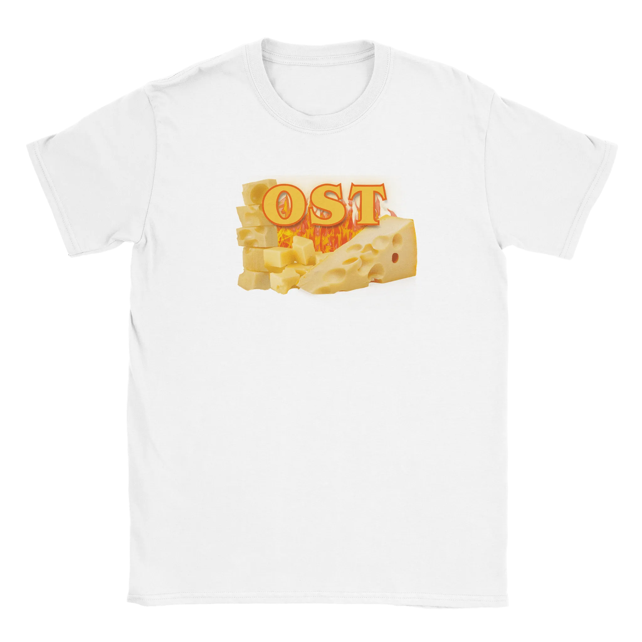 Rory – Unisex Cheese Print T-Shirt