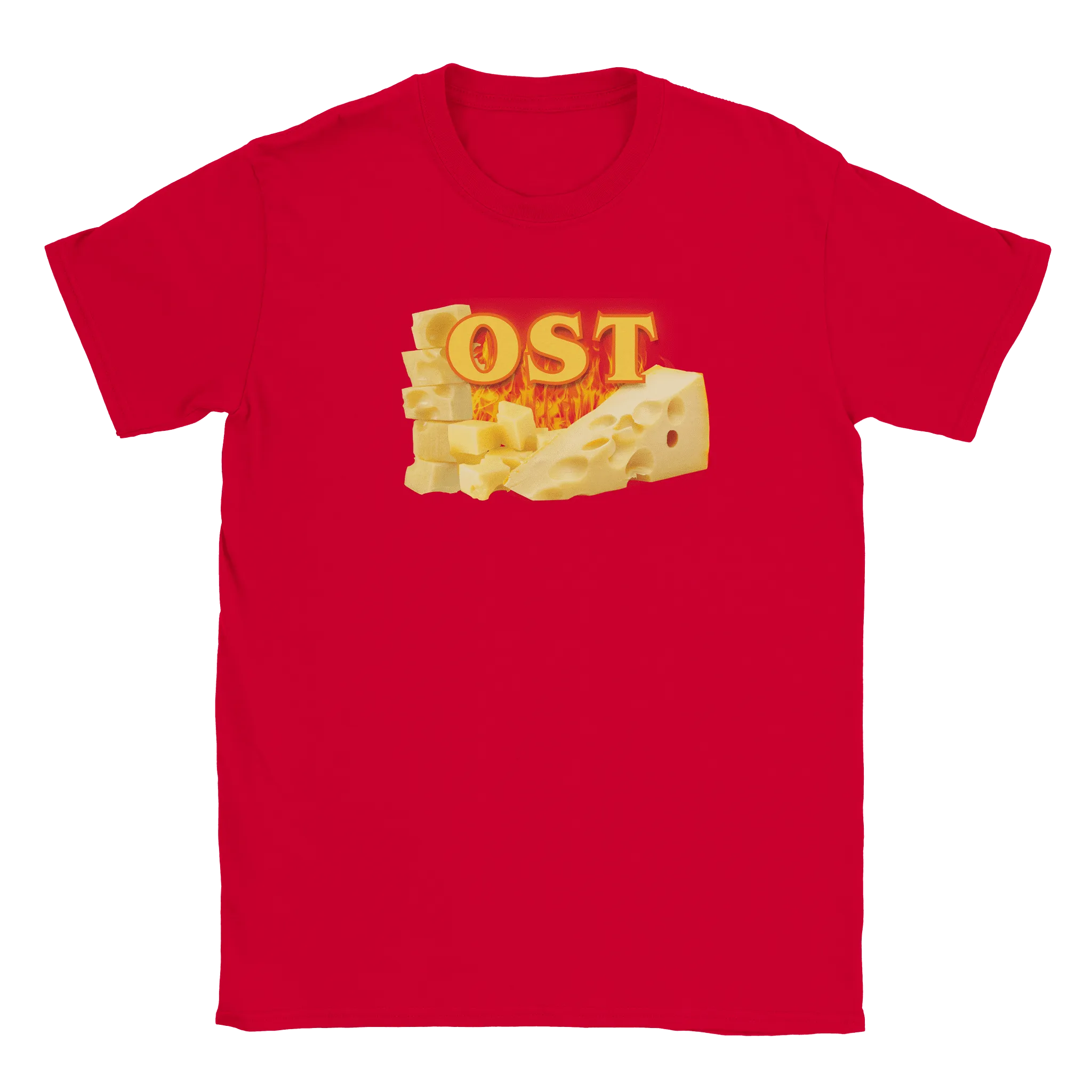 Rory – Unisex Cheese Print T-Shirt