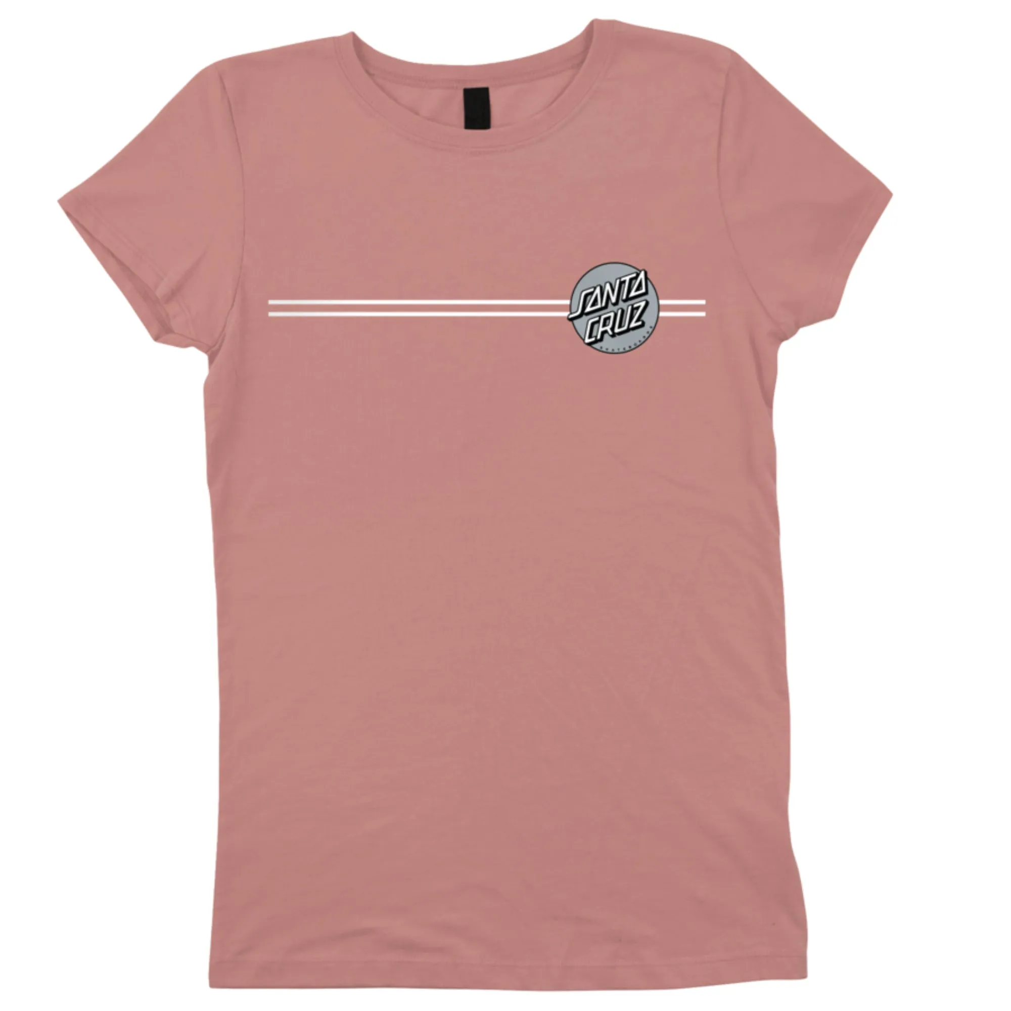 Santa Cruz Other Dot Fitted S/S Girls T-Shirt, Mauvelous