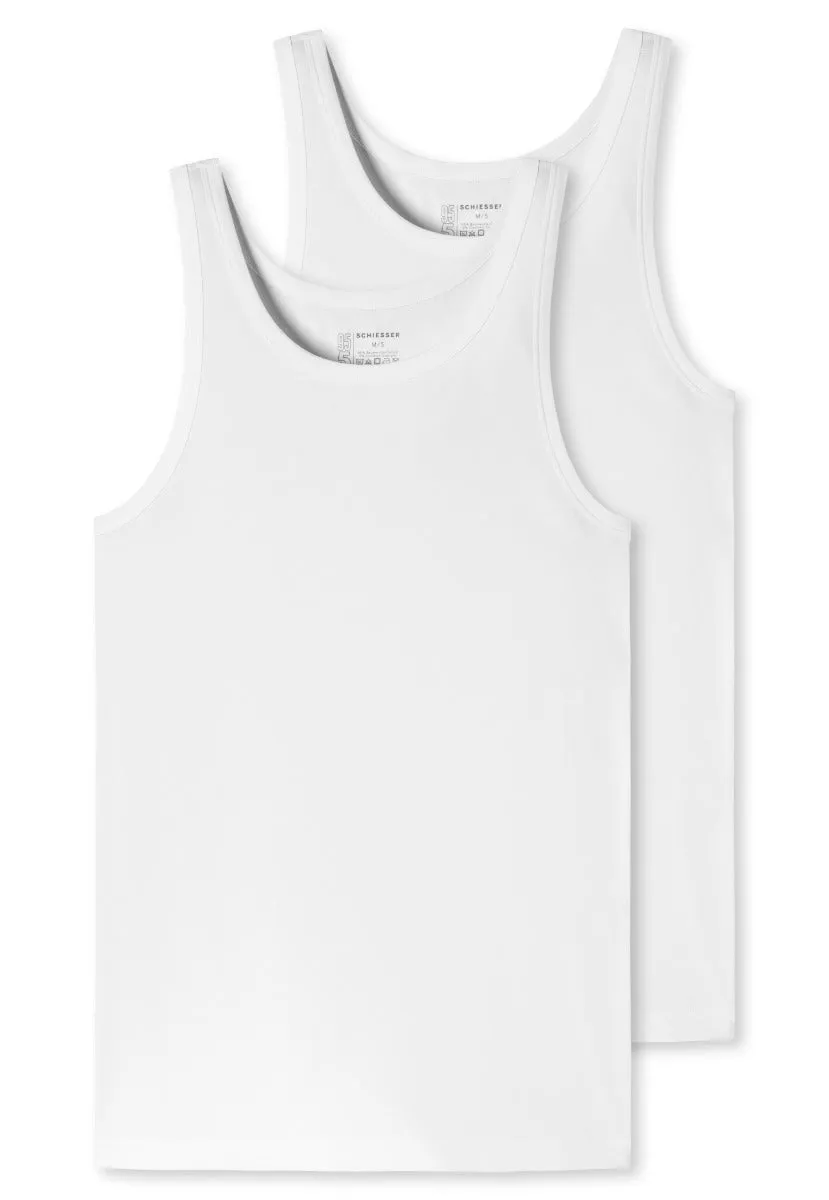 Schiesser - Organic Cotton - Shirt 0/0 - 2 Pack