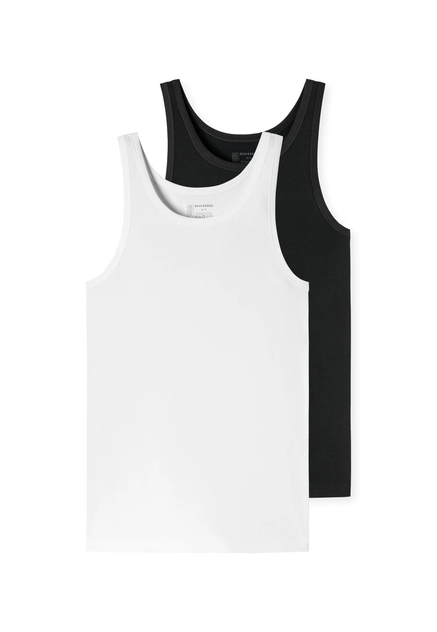 Schiesser - Organic Cotton - Shirt 0/0 - 2 Pack