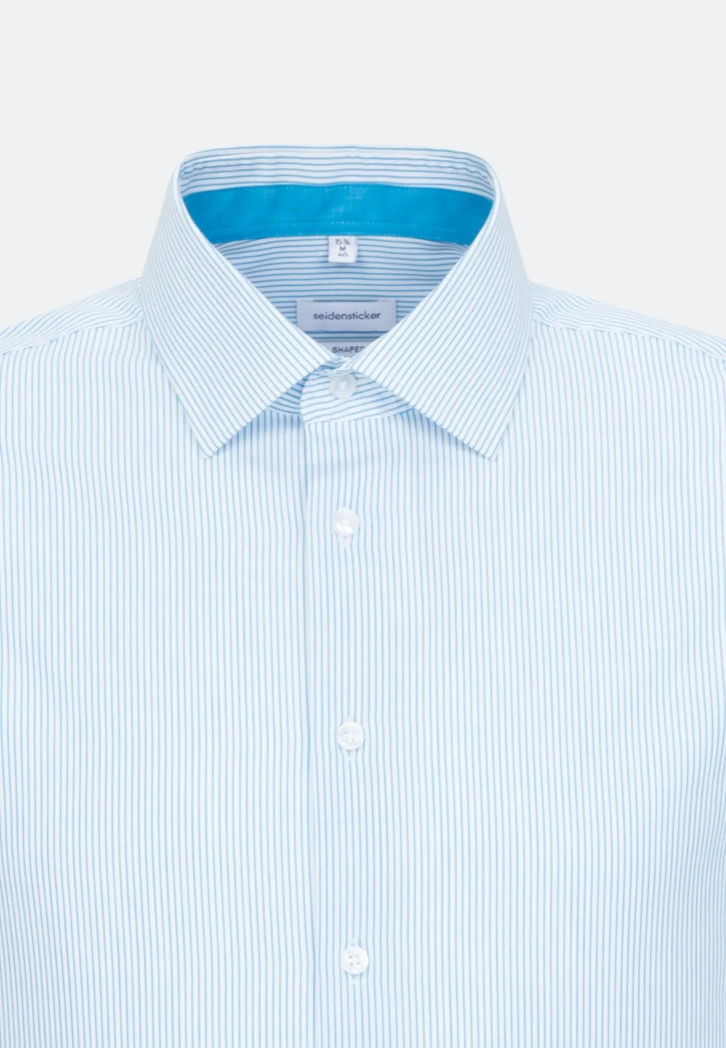 SEIDENSTICKER Poplin Kent-Collar Shirt BLUE