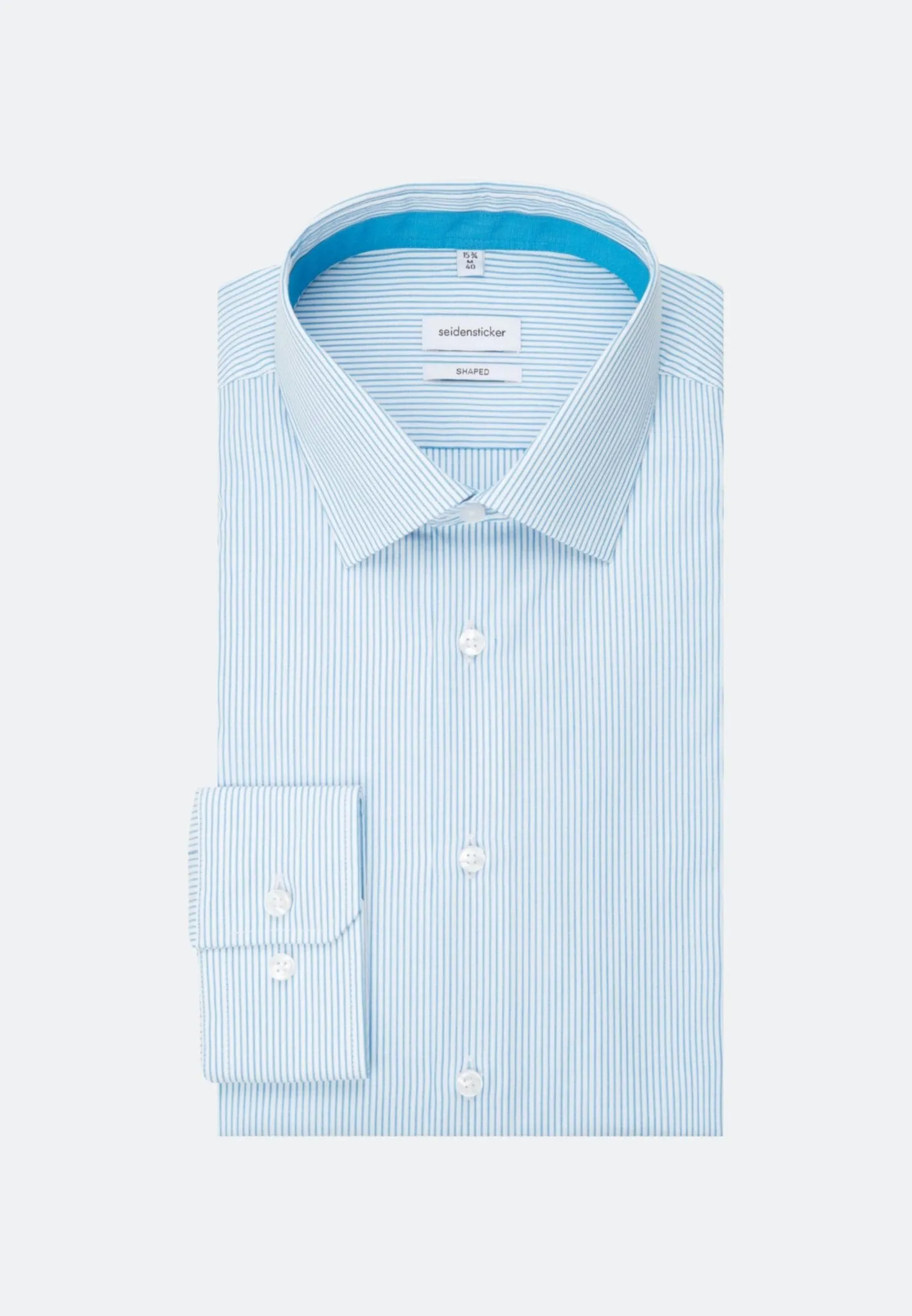 SEIDENSTICKER Poplin Kent-Collar Shirt BLUE
