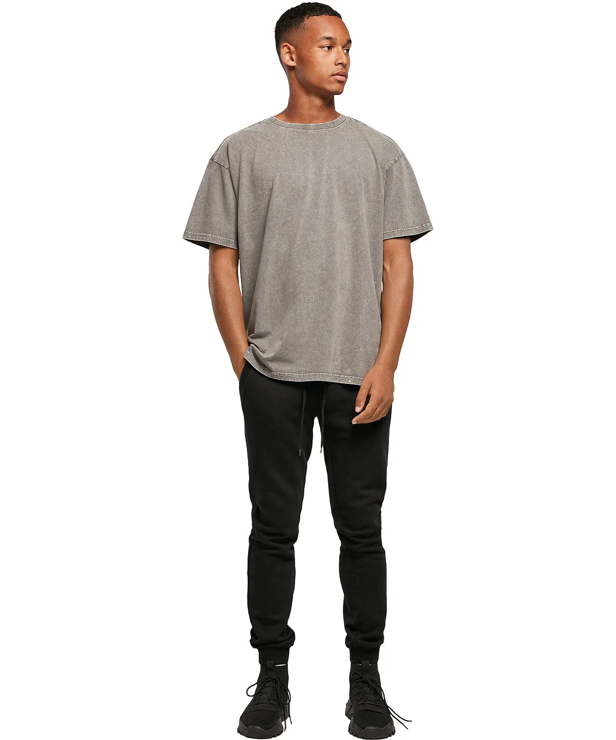 Soft Lilac - Acid washed heavy oversized tee