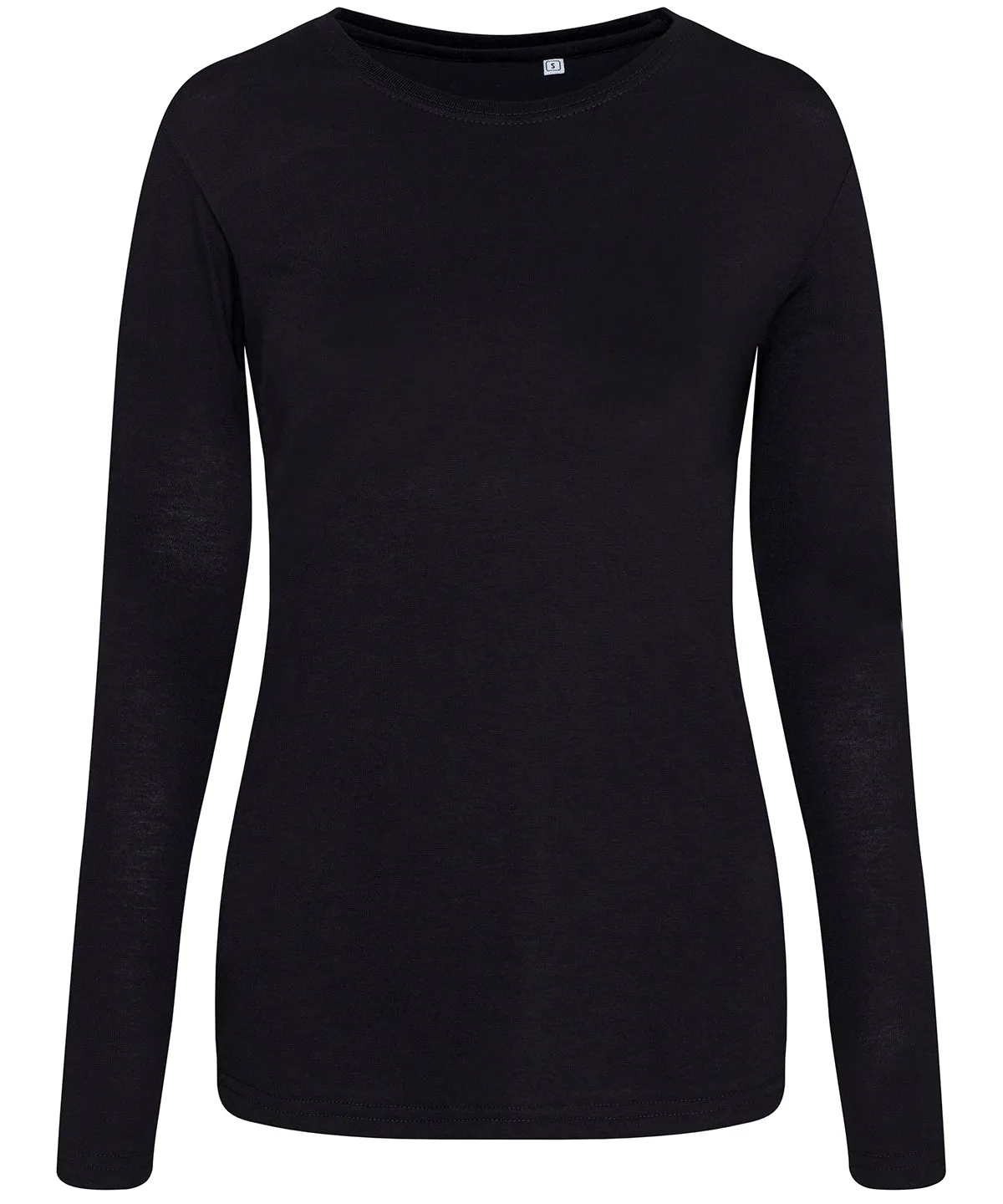 Solid Black - Women's triblend T long sleeve