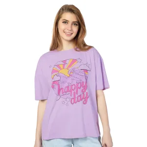 SOT-24070 Cotton All Day-Vibes  Oversized T-Shirt  Lavender