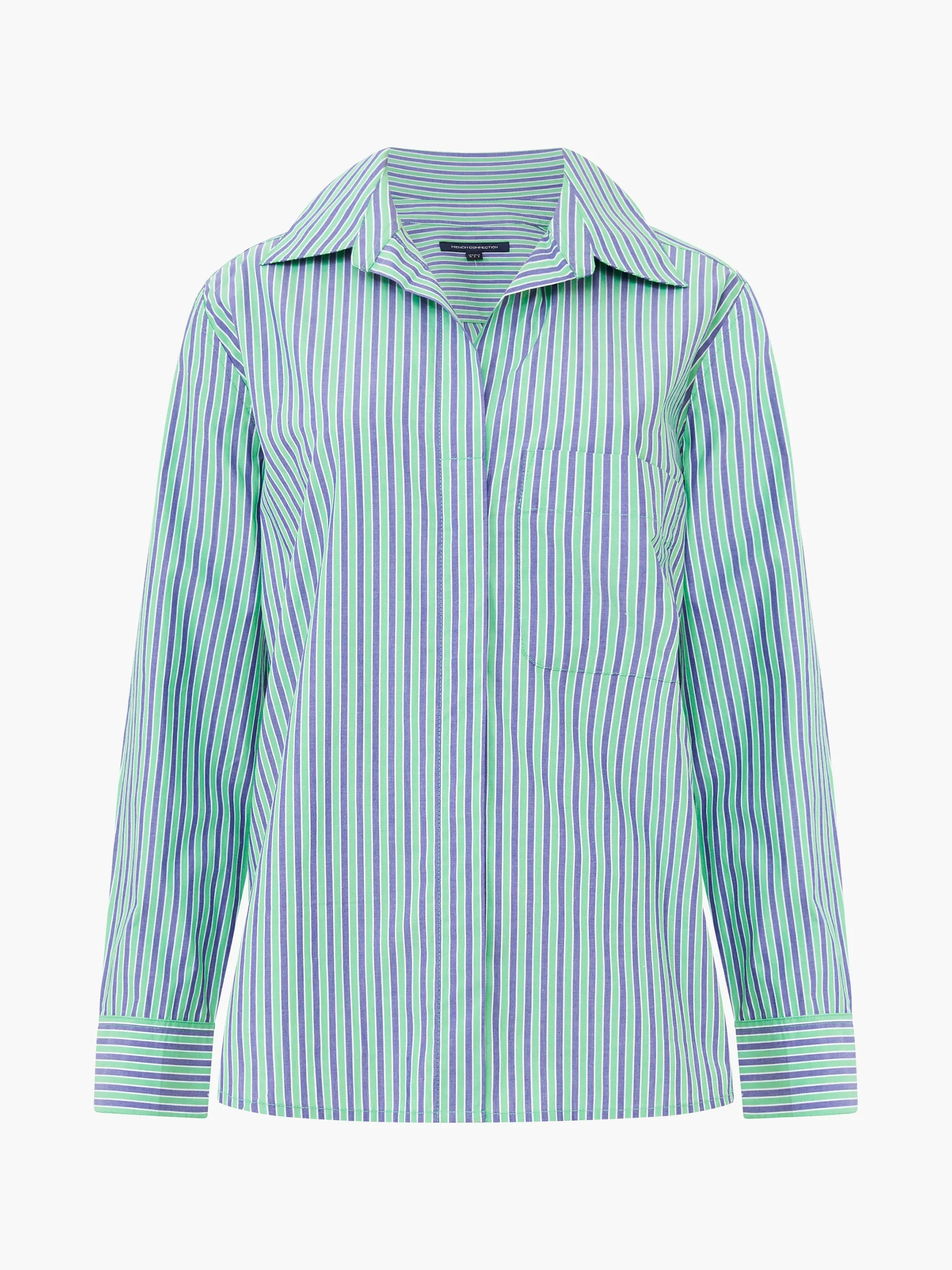 Stripe Poplin Boyfriend Shirt