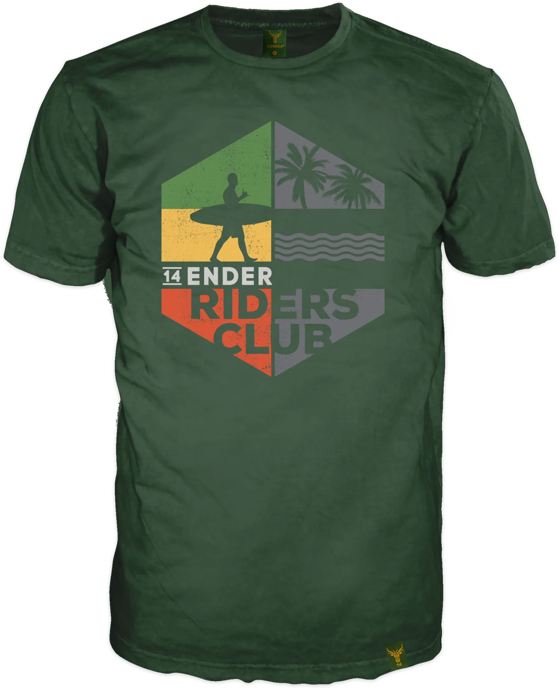 T-Shirt 14Ender® Riders Club dark green