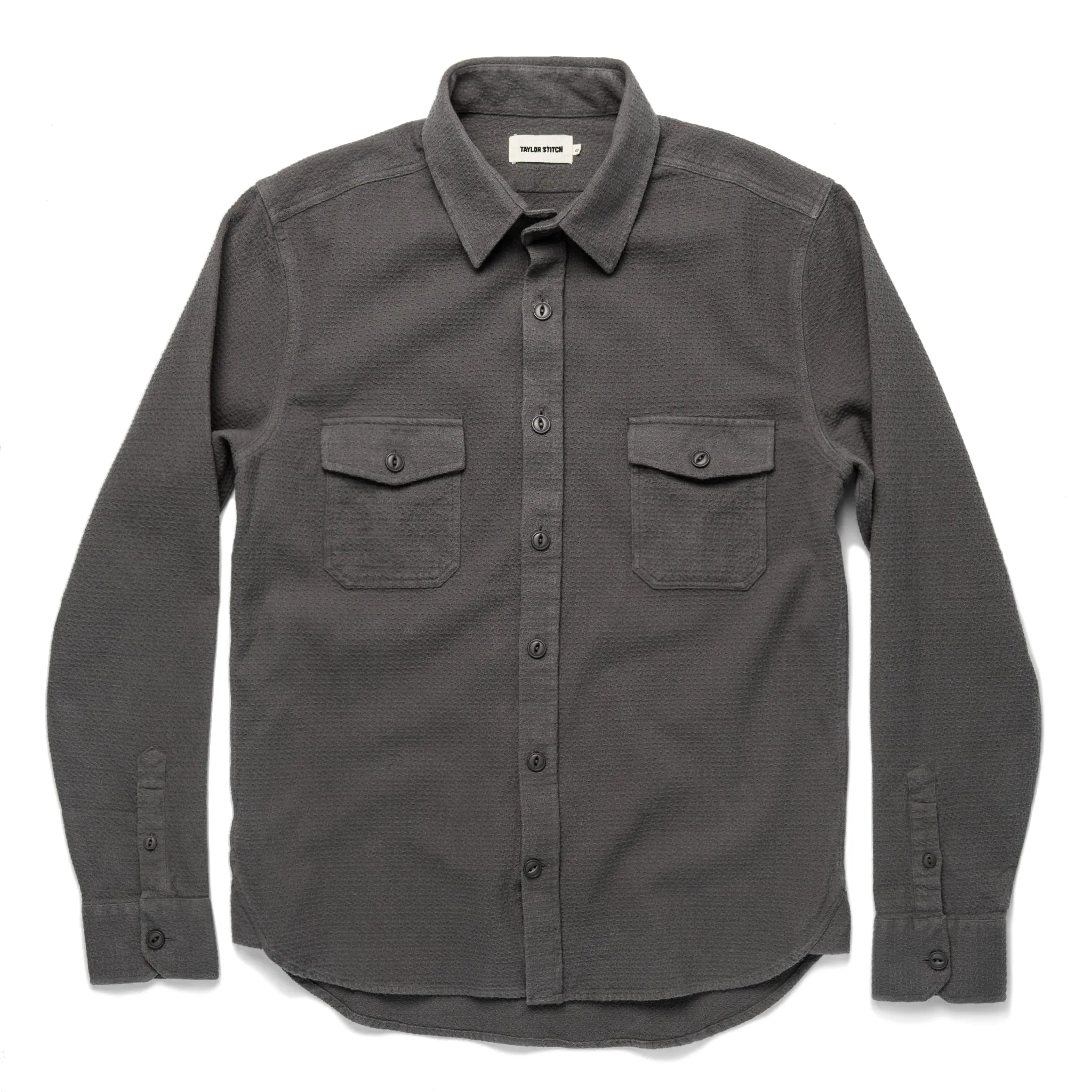 The Utility Shirt in Charcoal Jacquard