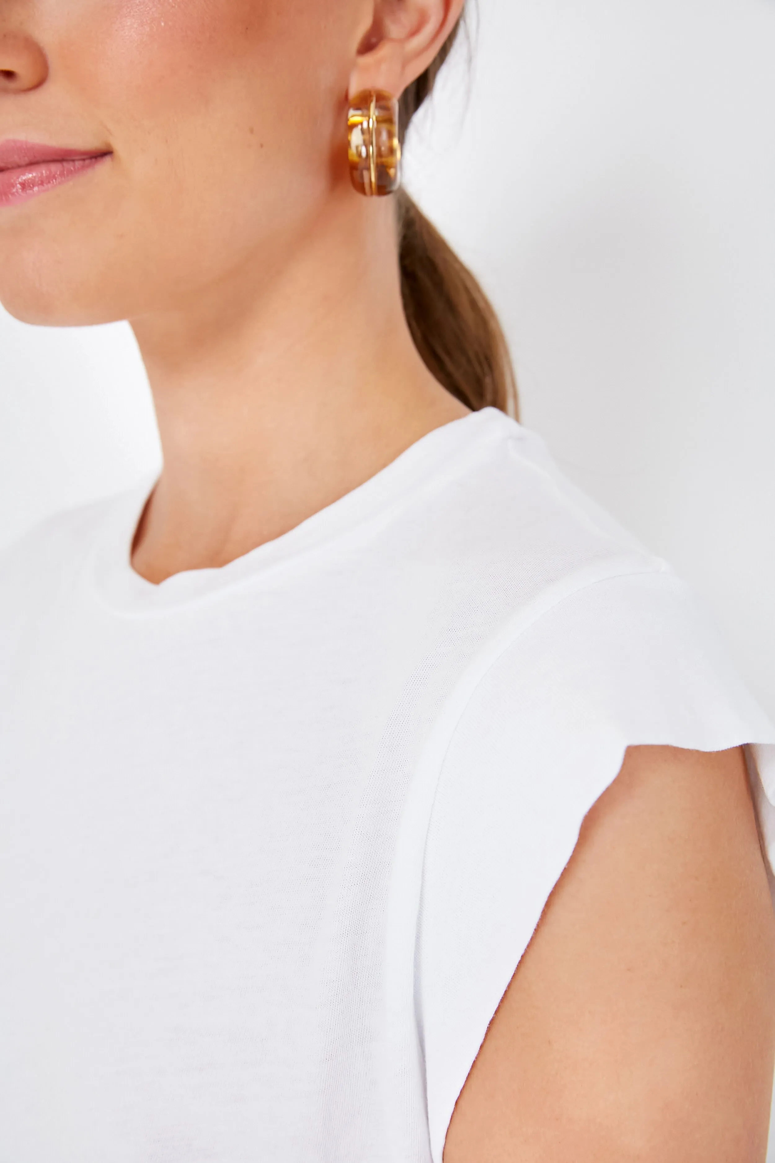 True White The Peak Shoulder Tee