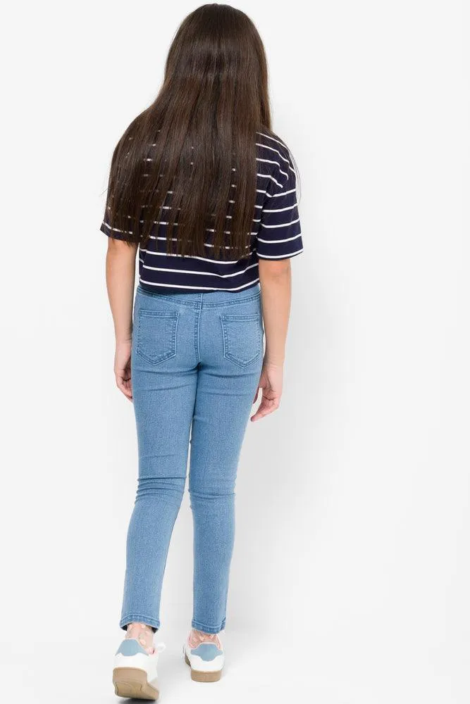 Tube Denim Jeans Blue
