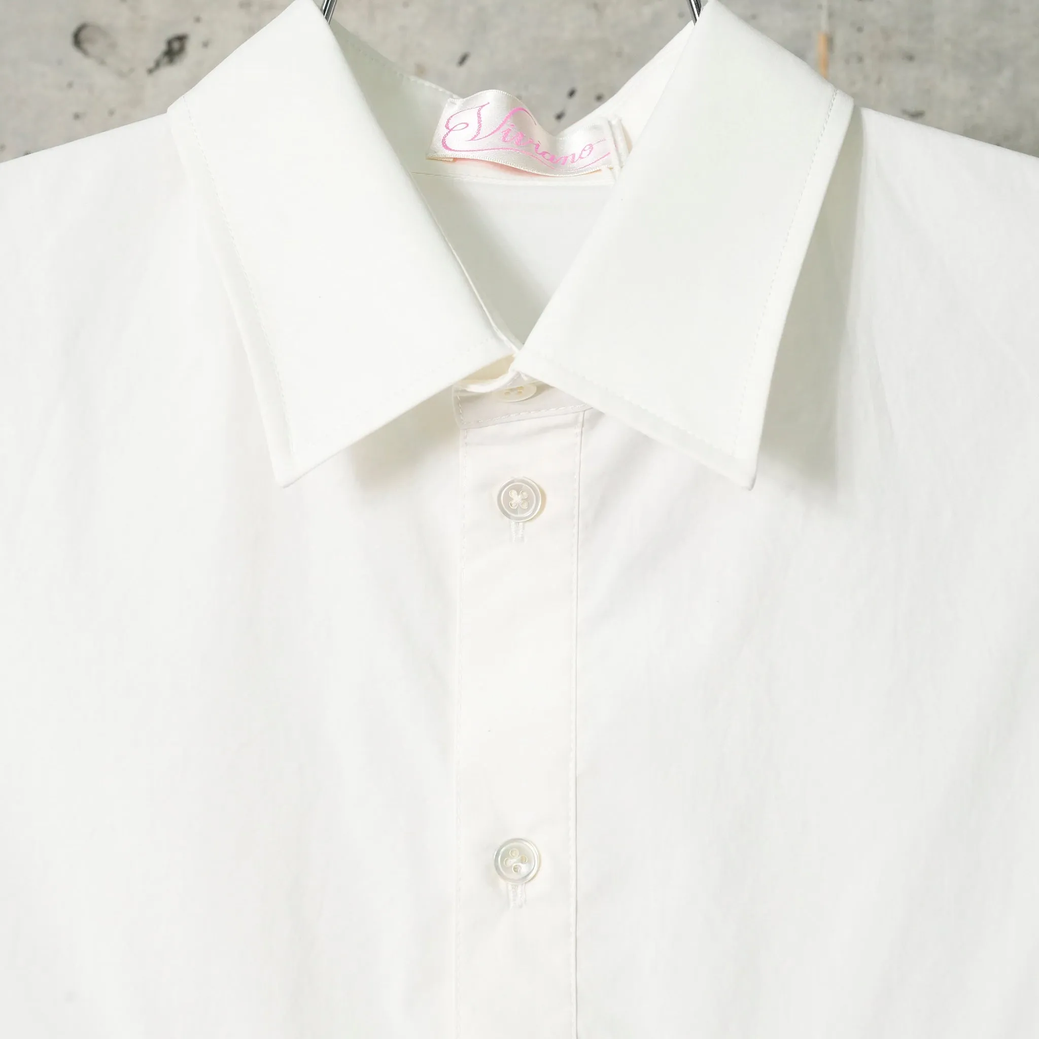 TULLE RUFFLE CROPPED SHIRT / WHITE