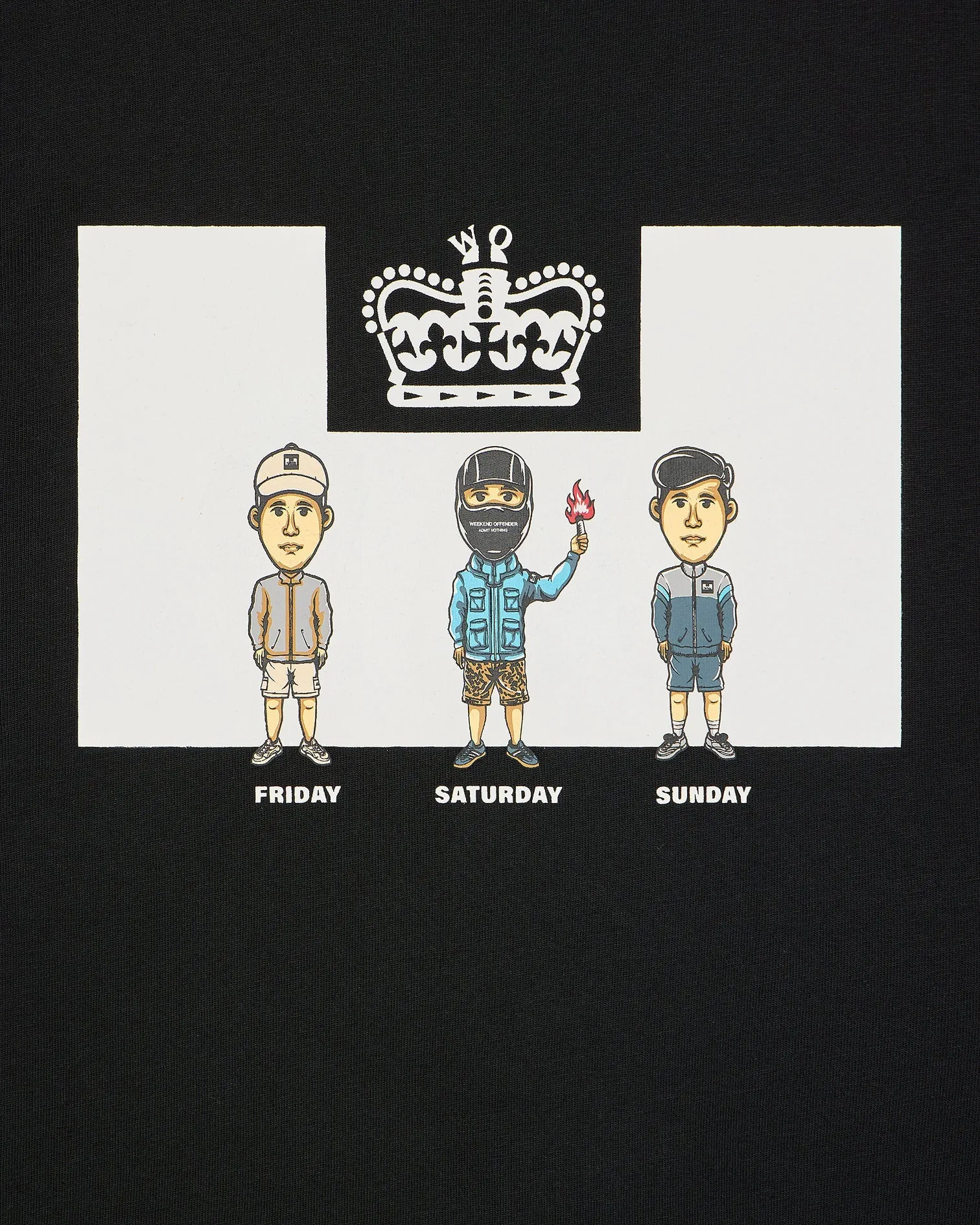 Weekend Offender Seventy-Two Graphic T-Shirt - Black