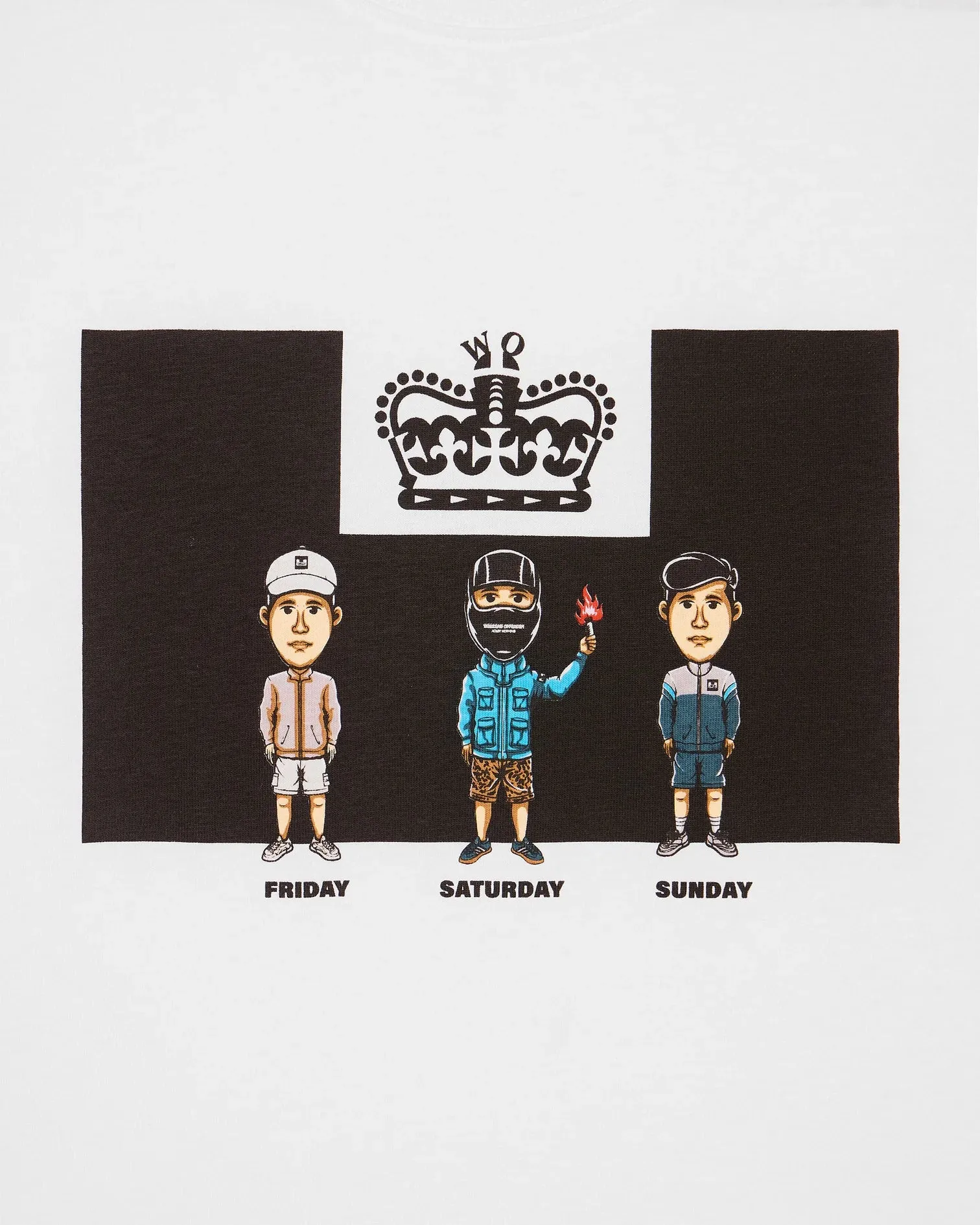 Weekend Offender Seventy-Two Graphic T-Shirt - WHITE