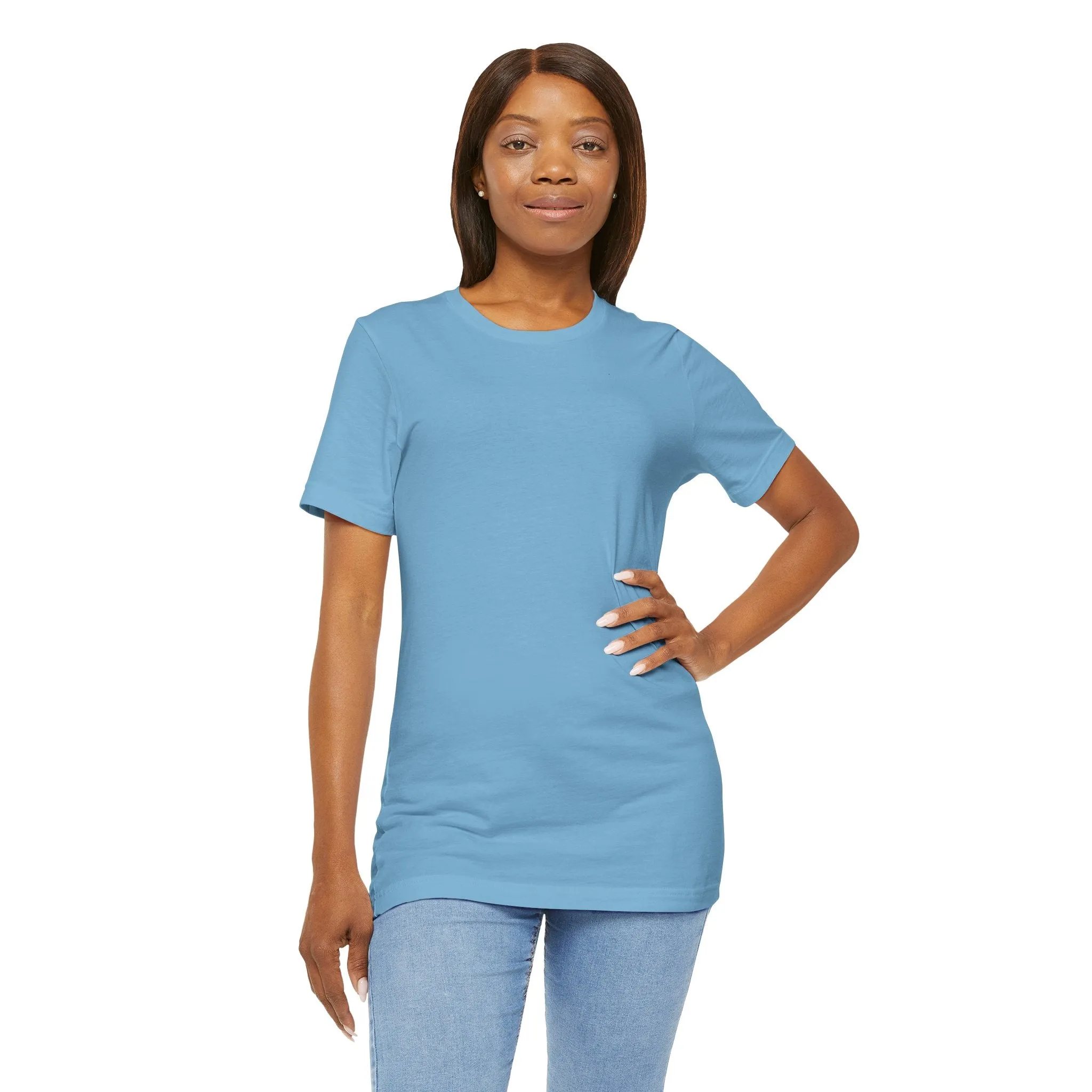 Womens Ocean Blue T Shirts Premium Casual Short Sleeve Shirts Oversized Tops
