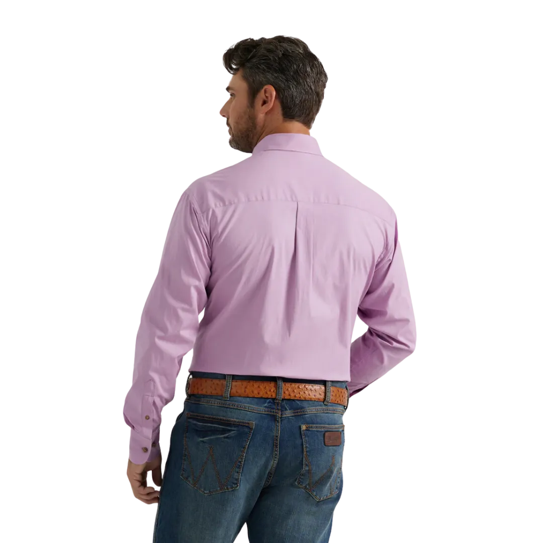 Wrangler Men's George Strait Purple Shirt