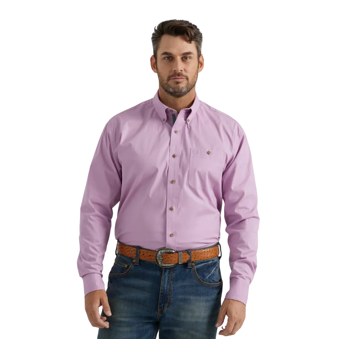 Wrangler Men's George Strait Purple Shirt